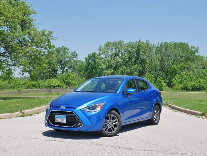 2019 Toyota Yaris sedan XLE exterior