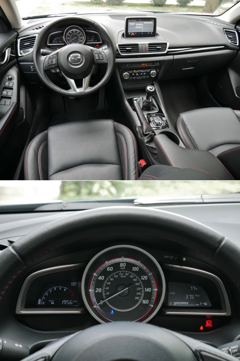 2016 Mazda3 i 4-Door GT: cabin instrumentation, controls