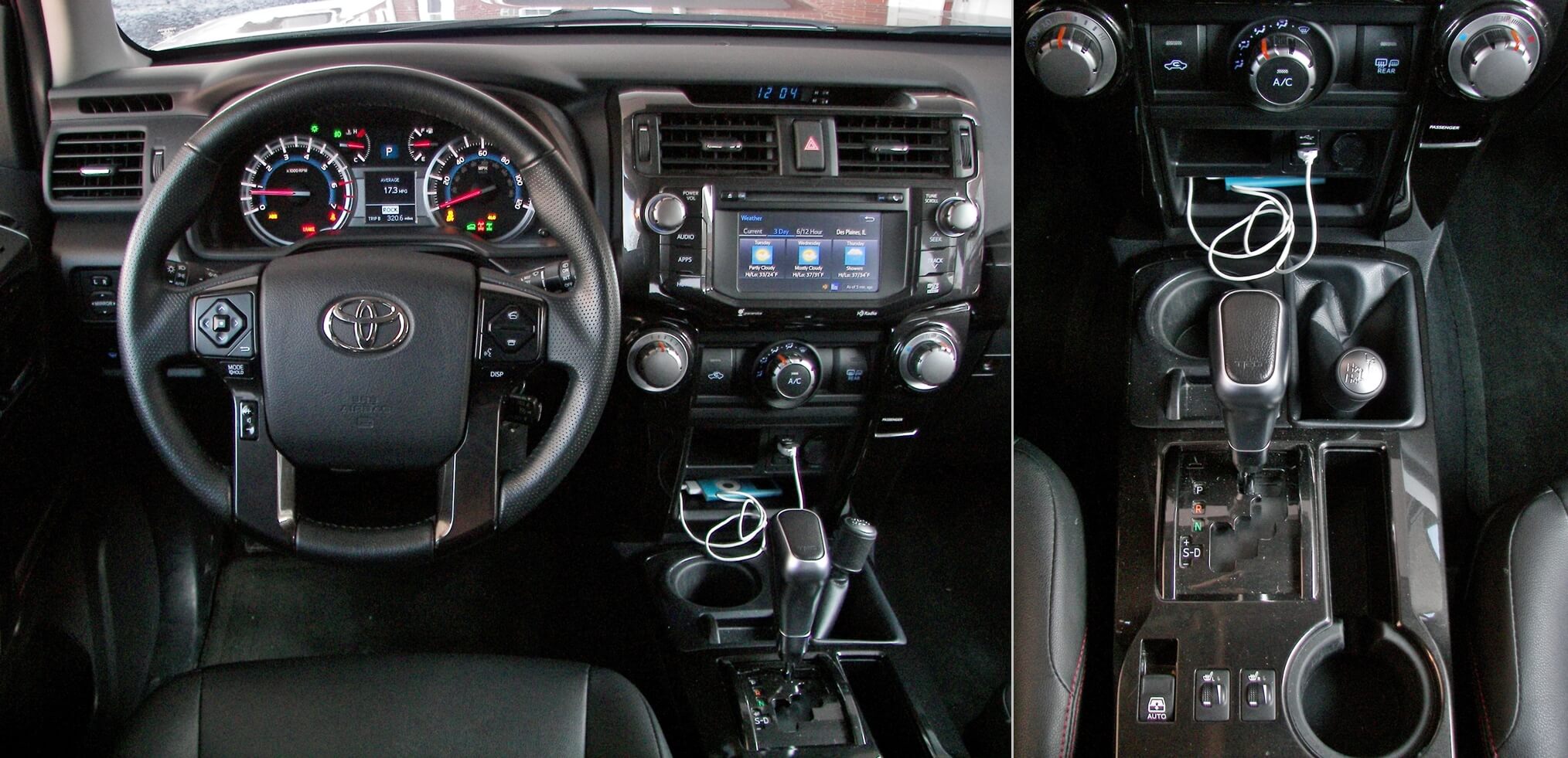 2017 Toyota 4Runner TRD Pro: Cockpit w/ center console controls