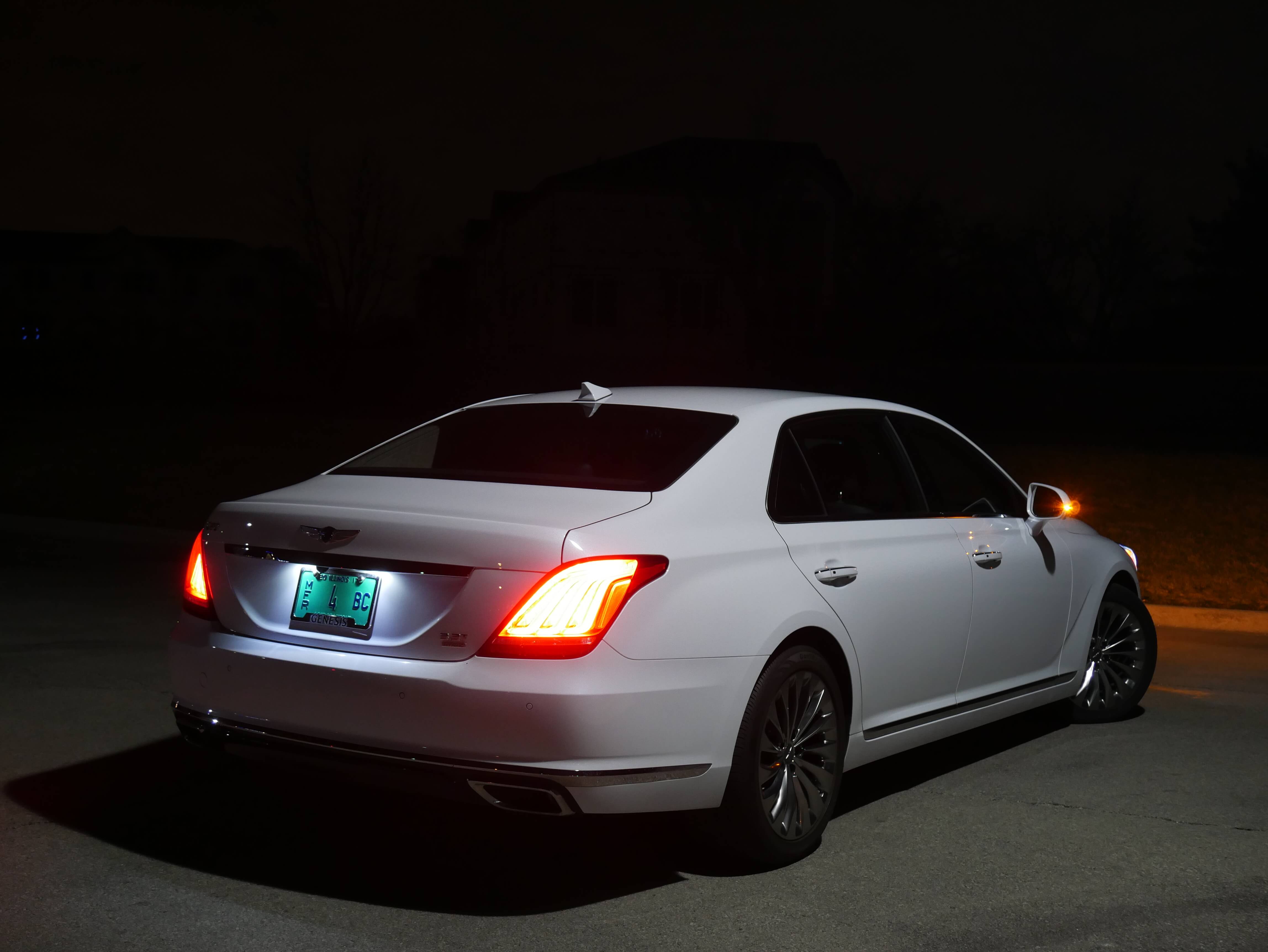 2018 Genesis G90 3.3T AWD: Aglow at night