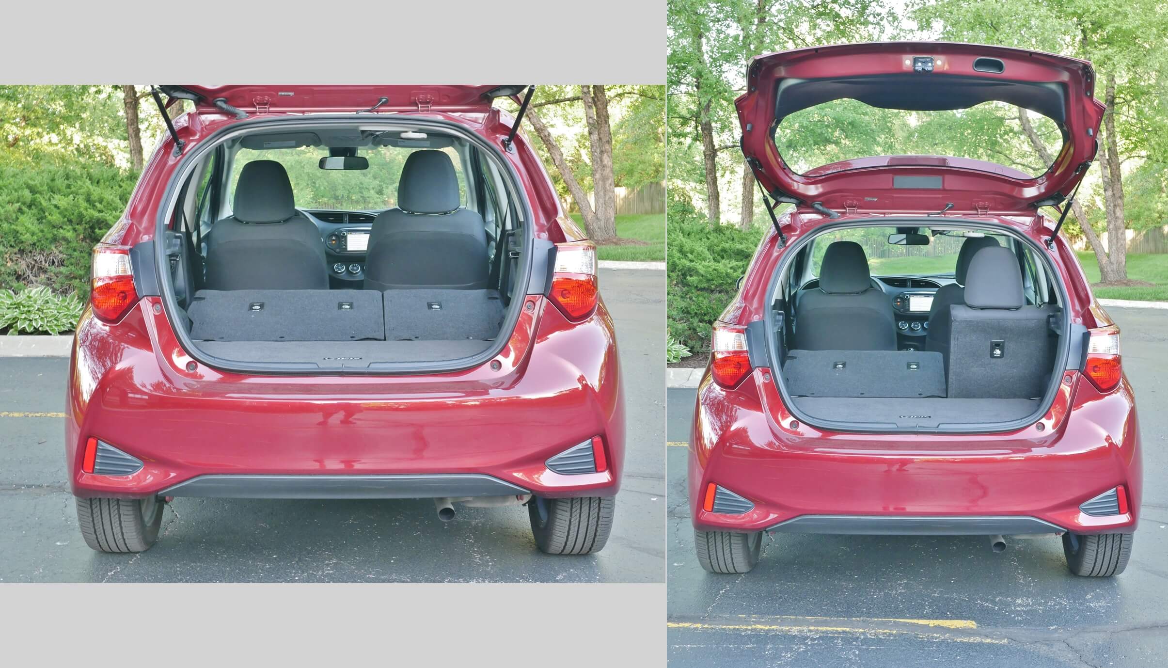 2018 Toyota Yaris 5 Door SE: among the lower load liftovers and easiest to reach open liftgates, with cargo space just under par for segment