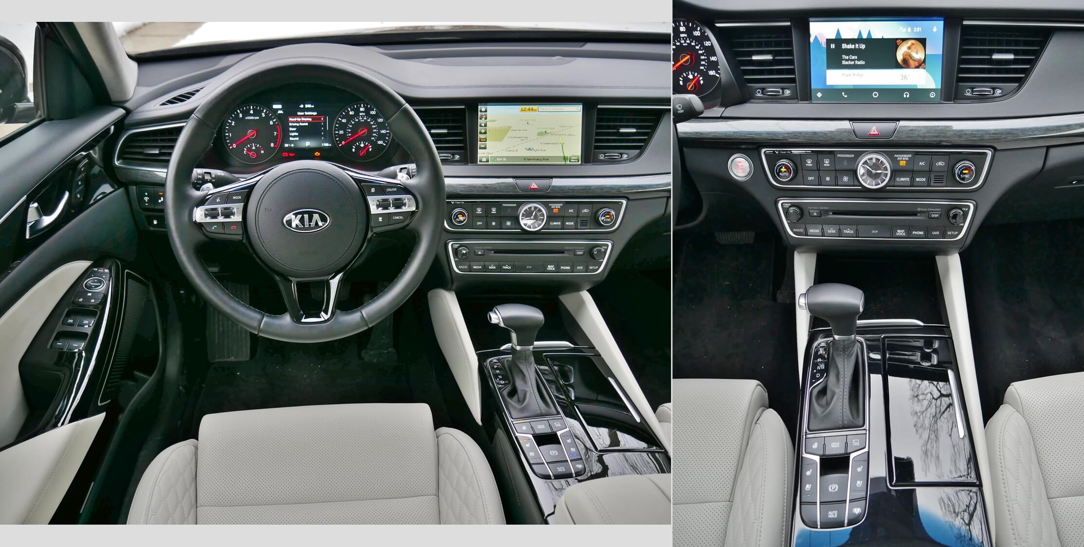 2017 Kia Cadenza Limited: hands free communication & available native GPS voice activated and guiding navigation integrates with HUD; Android Auto (Apple Car Play) bring redundant wireless device navigation, and entertainment