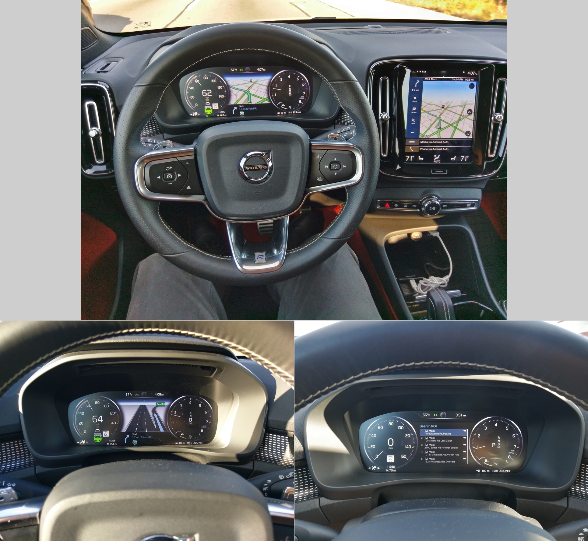 2019 Volvo XC40 T5 R-Design: voice commanded GPS HDD native navigation features redundant gauge cluster map w/ turn auto-zoom & Pro Pilot 2 adaptive cruise control + lane keep steer assist indicators