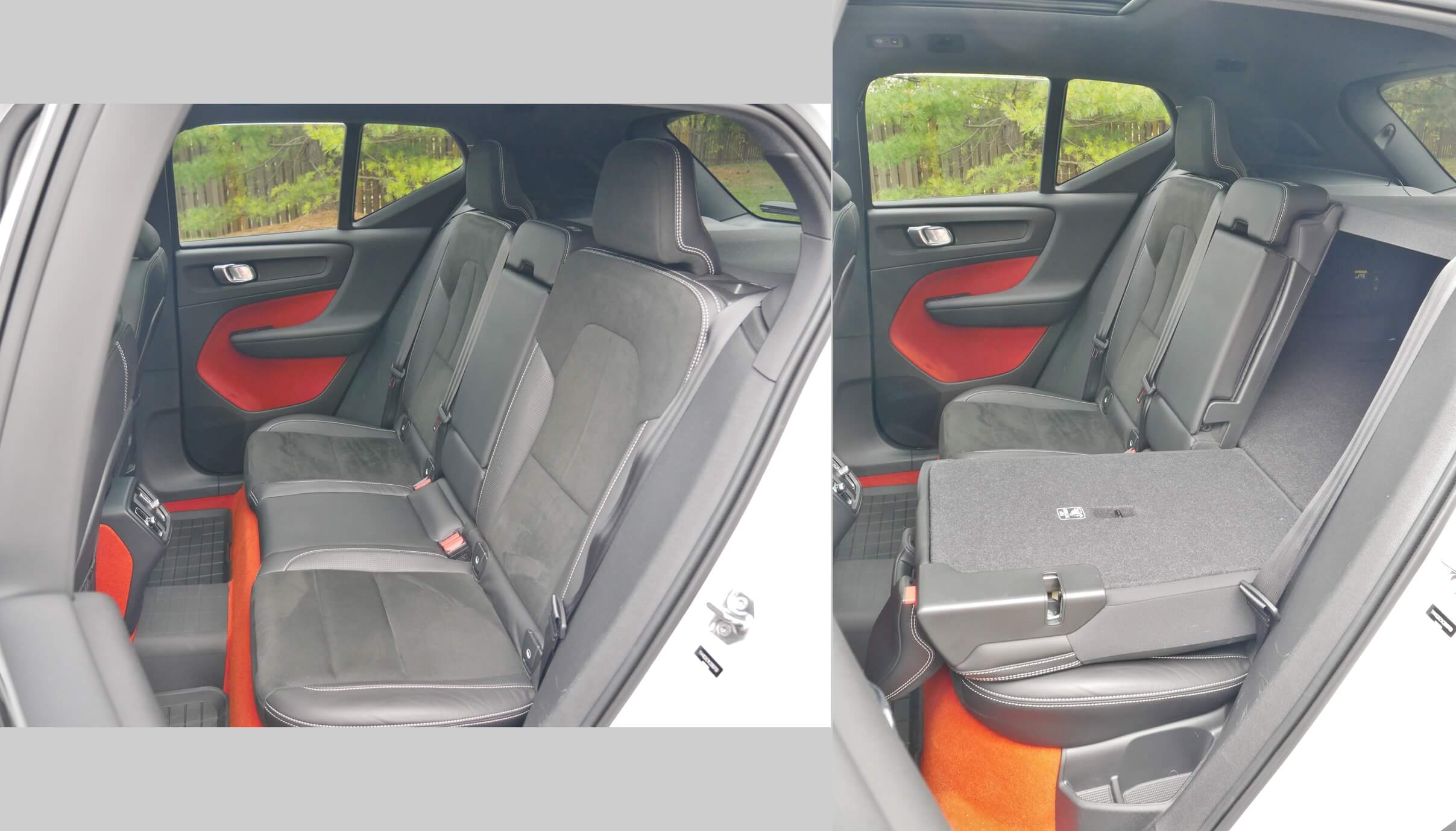 2019 Volvo XC40 T5 R-Design: 60/40% reclining, split folding rear seat backs w/ power under-hatch release