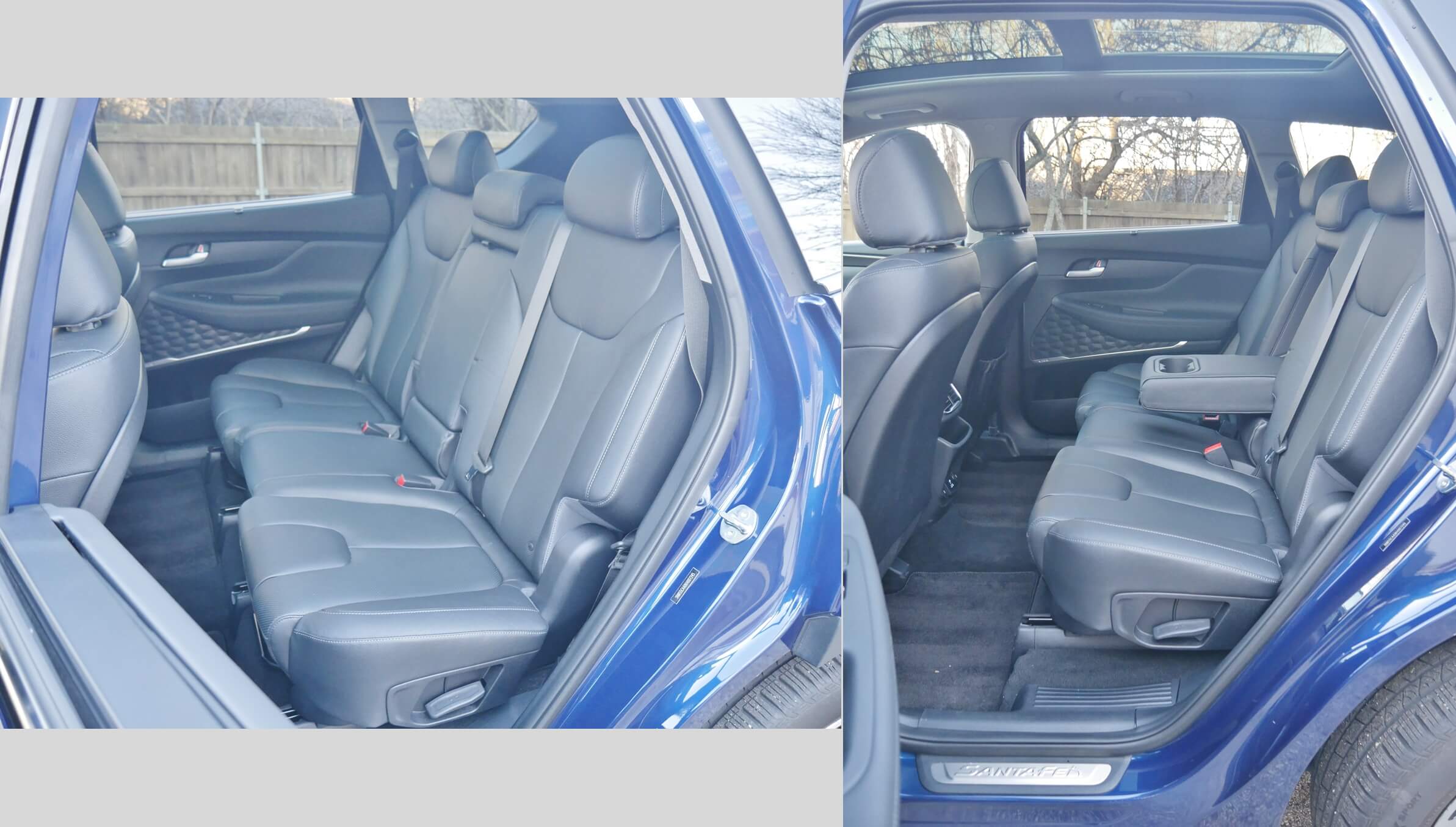2019 Hyundai Santa Fe 2.0T Ultimate AWD: Row 2 seating, glass generous for 3-adults