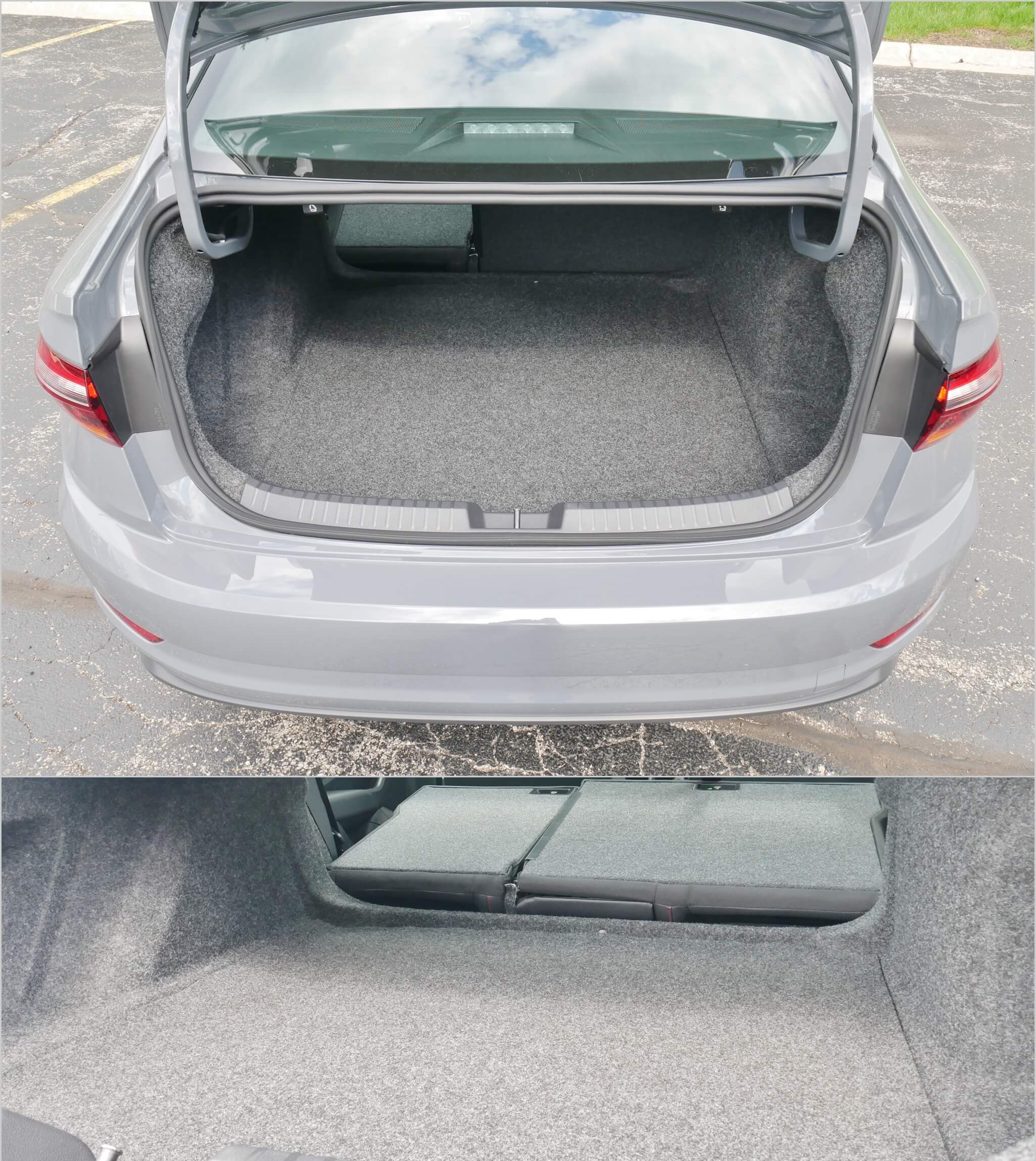 2019 Volkswagen Jetta GLI Autobahn: Expansive trunk cargo hold with 60/40% split folding rear seat back extension