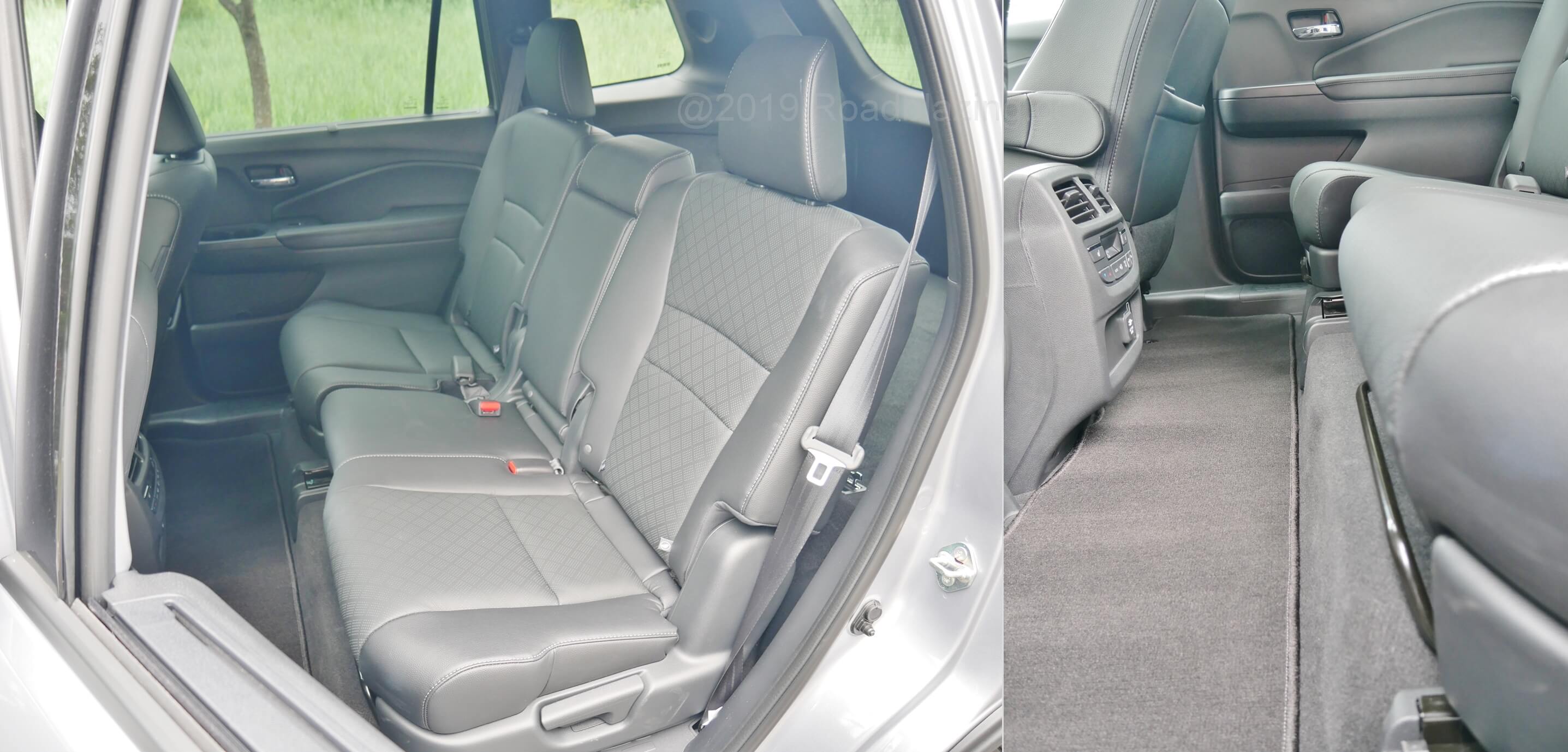 2019 Honda Passport Elite AWD: Row 2 60/40% split sliding, tilting, back folding seating, heated outboard