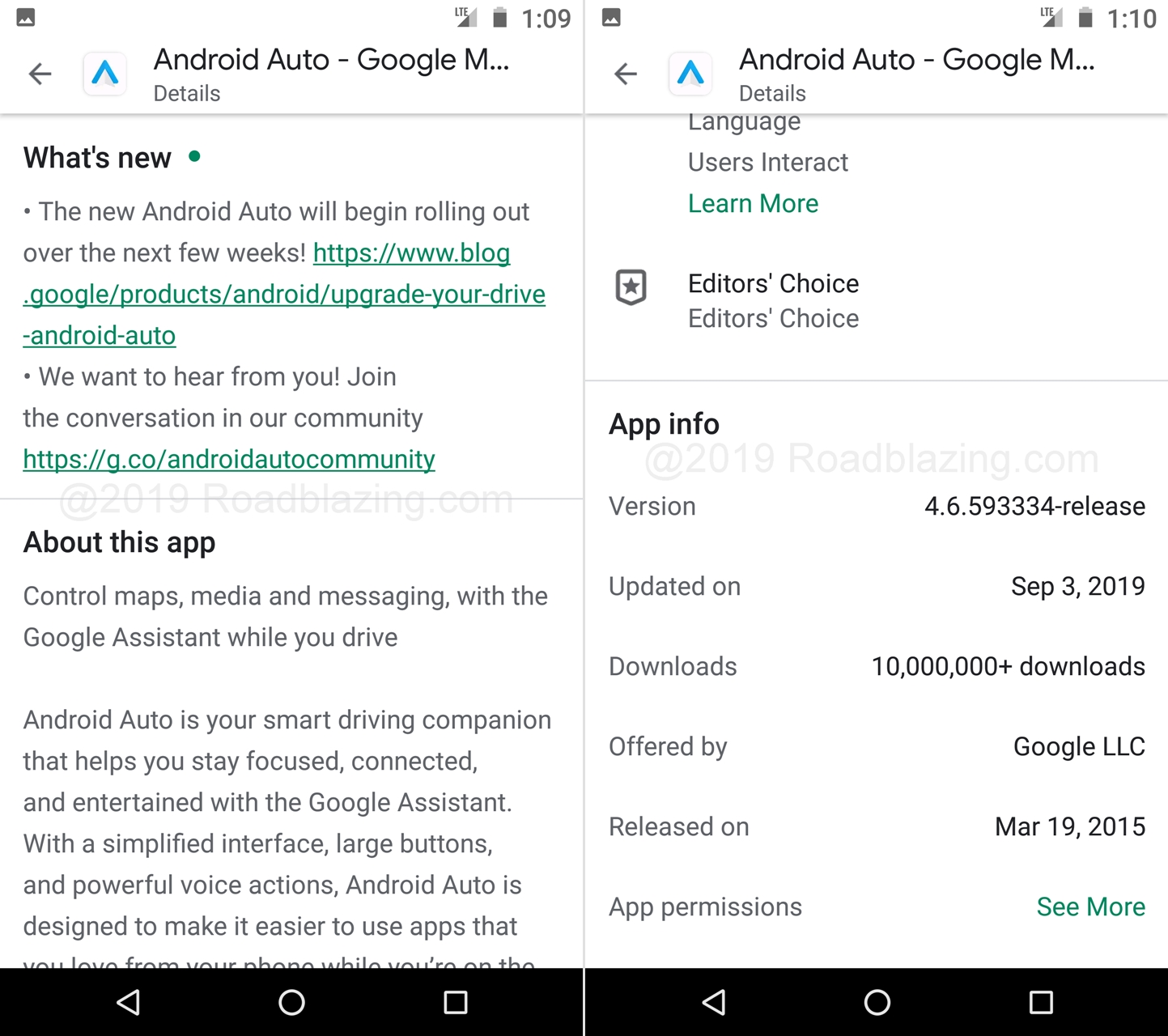 Android Auto 4.6.5x