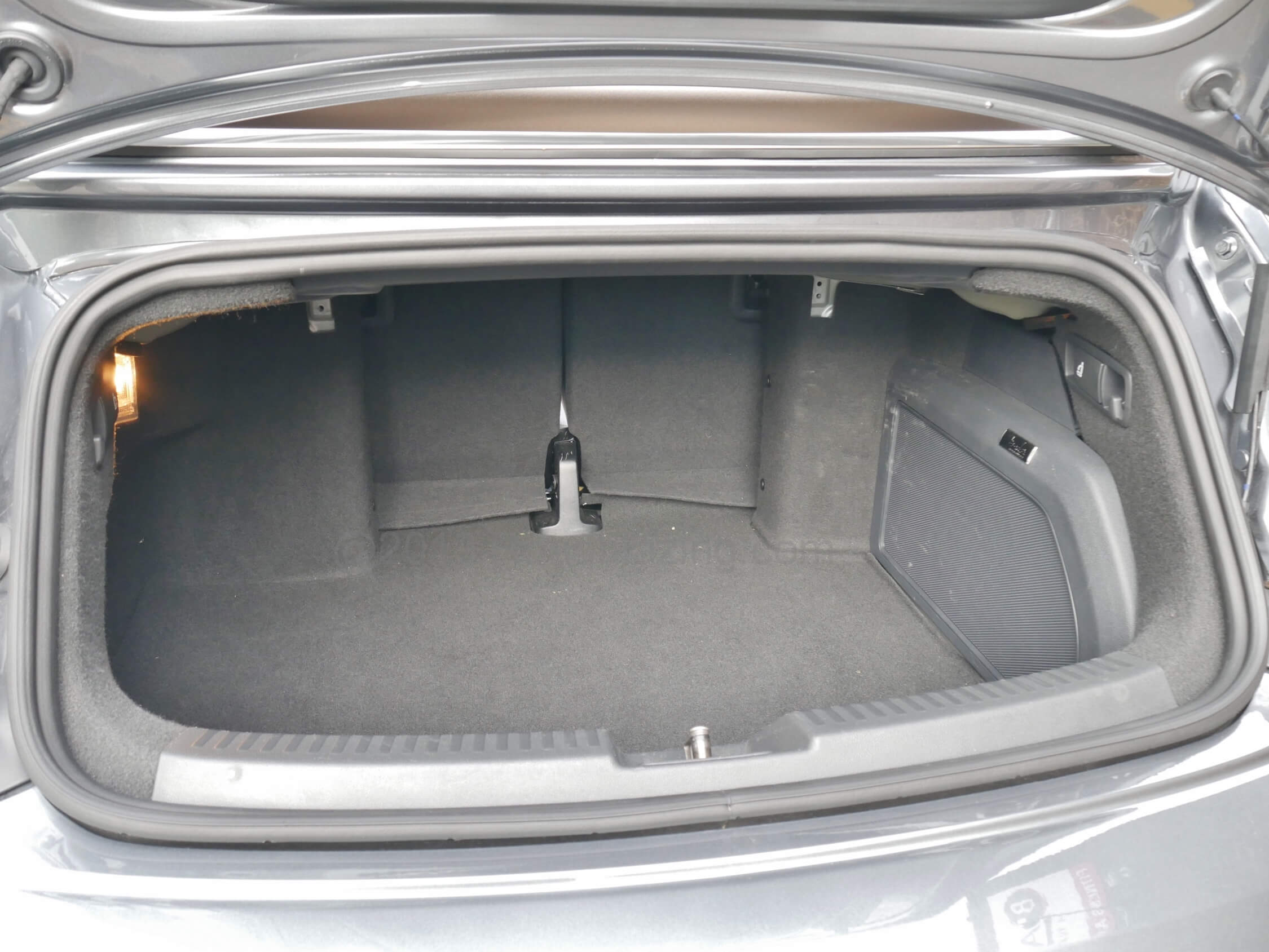 2019 Volkswagen Beetle Convertible Final Edition SEL: 4.7 cubic foot trunk w/ split folding rear seatback pass through
