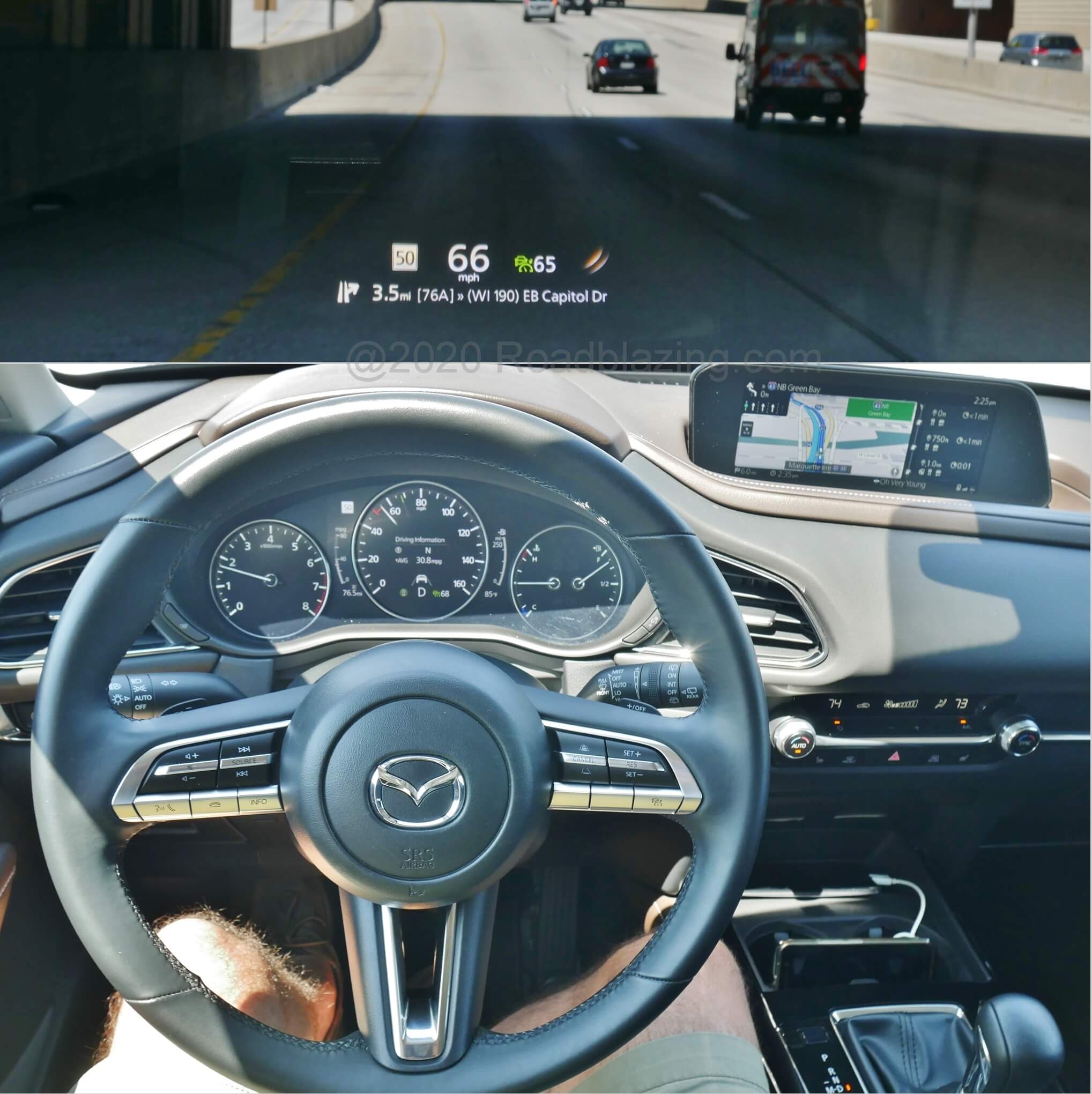 2020 Mazda CX-30 Premium AWD: On the road with HDD GPS navigation and color HUD