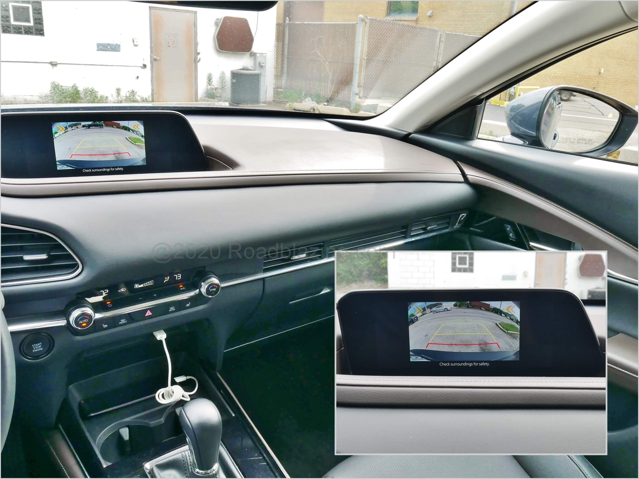 2020 Mazda CX-30 Premium AWD: Side mirror blind spot warning + media display rear cross traffic warning