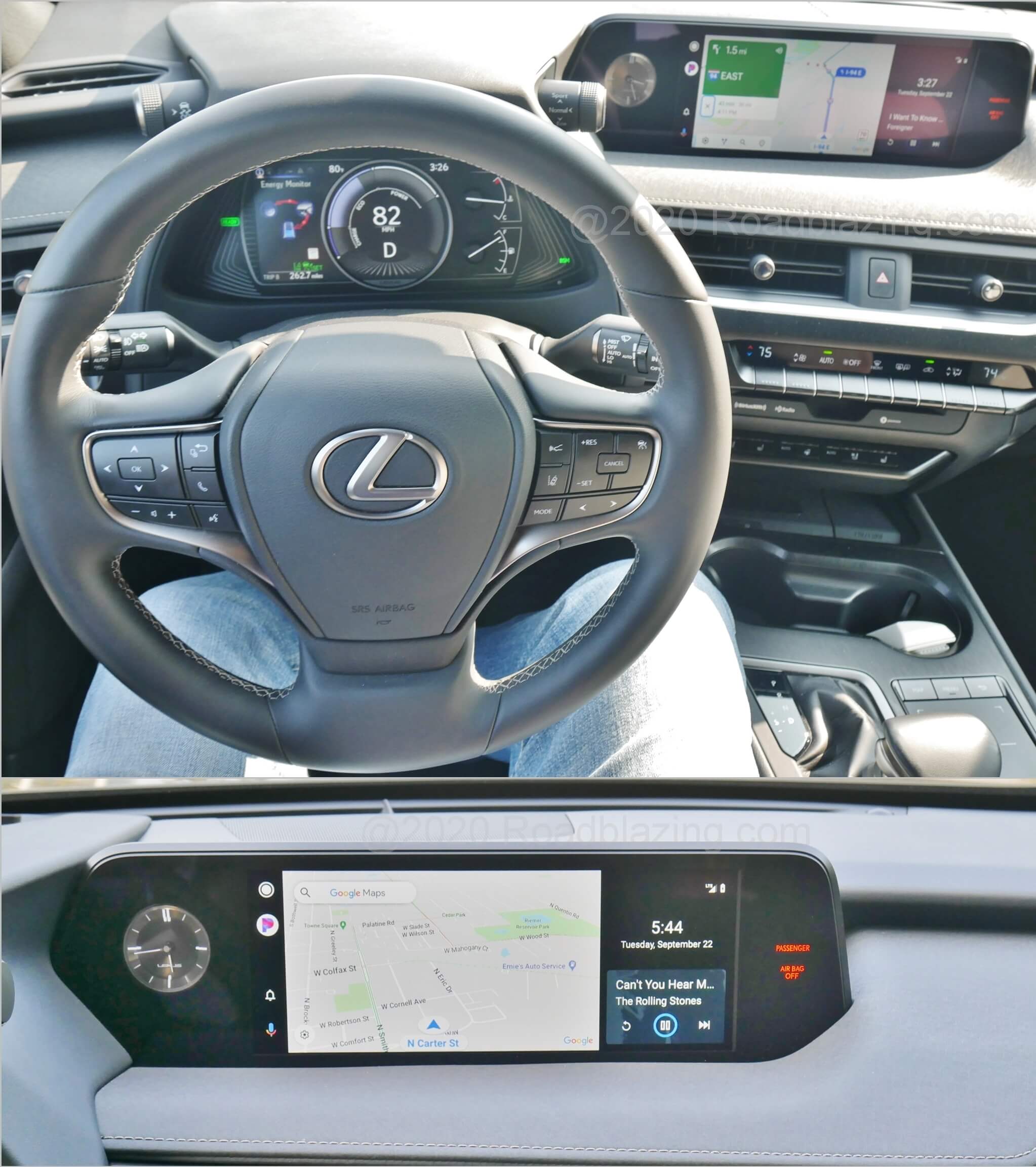 2020 Lexus UX 250h Hybrid AWD: Android Auto projection is new for 2020 MY