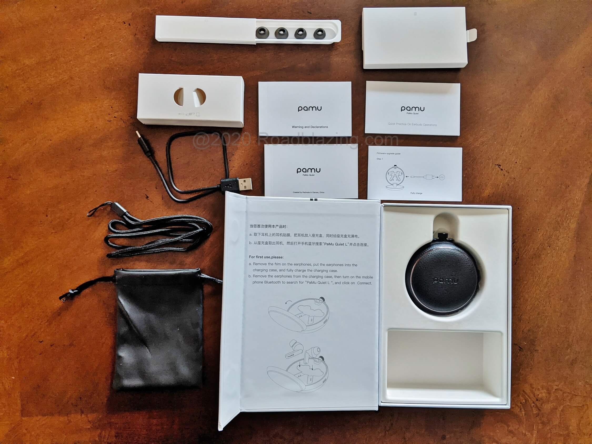 PaMu Quiet T10 noise cancelling wireless earphones: What's out of the box
