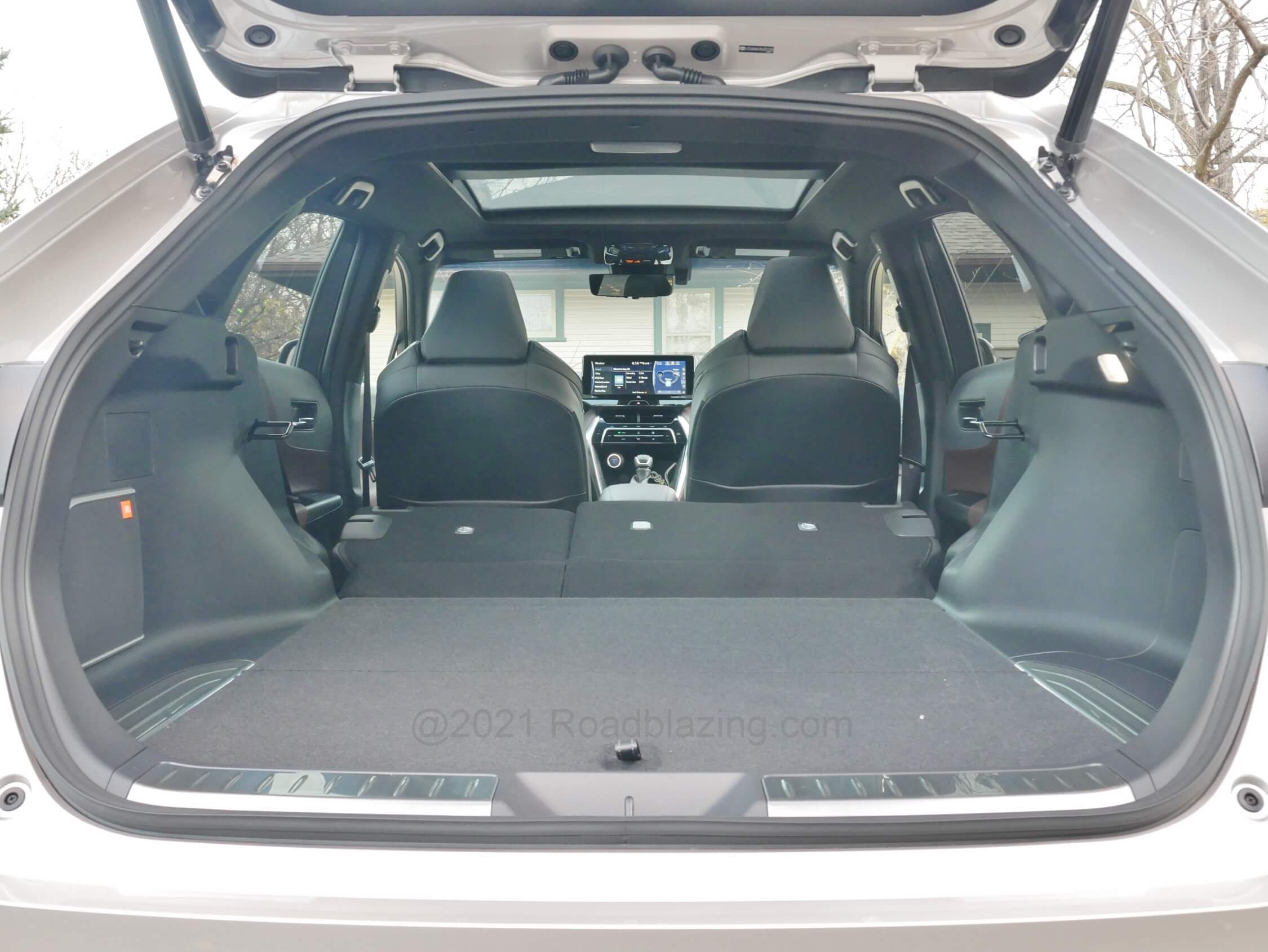 2021 Toyota Venza Hybrid Limited: So far no RAV4 is equipped with a Star Gaze electrochromic tinted clear to opaque panorama moonroof