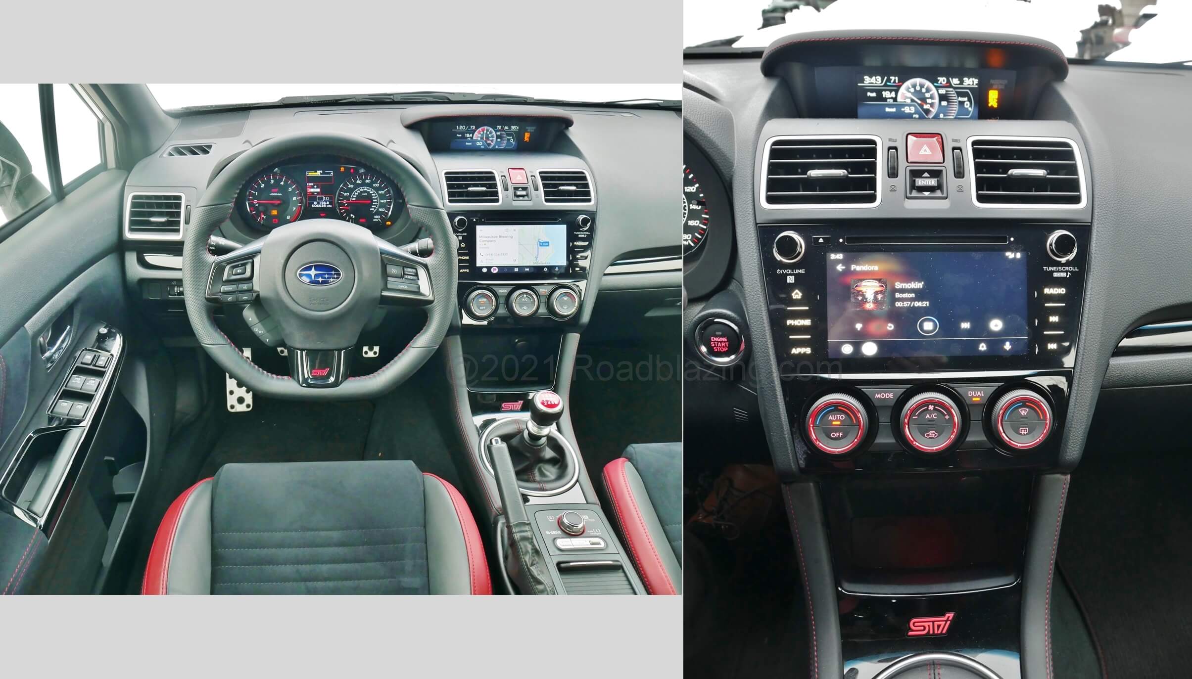 2020 Subaru WRX STI: Android Auto navigation & Pandora music