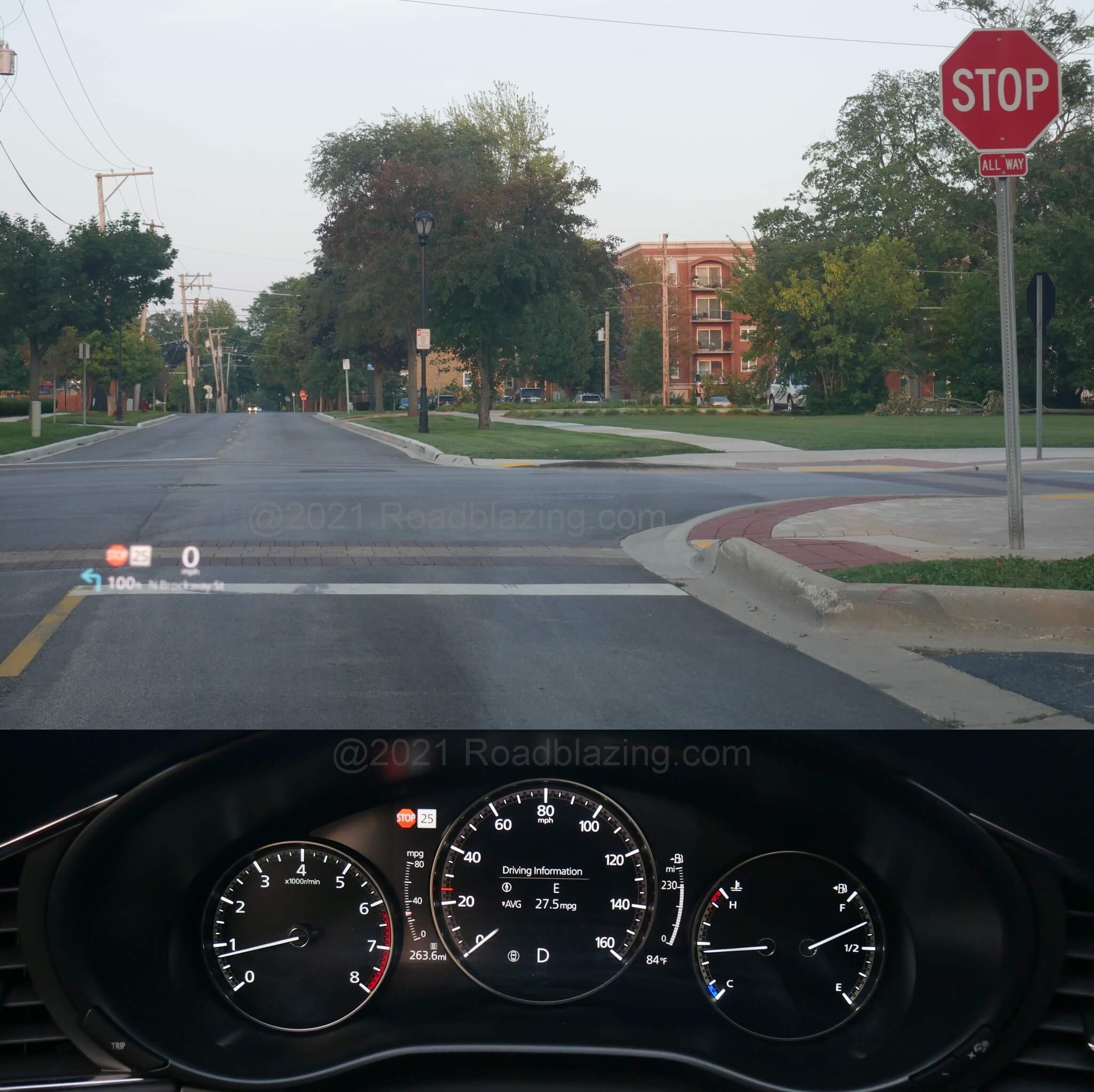 2021 Mazda 3 2.5 Turbo Hatchback: Premium Plus trim includes HUD display and traffic sign recognition