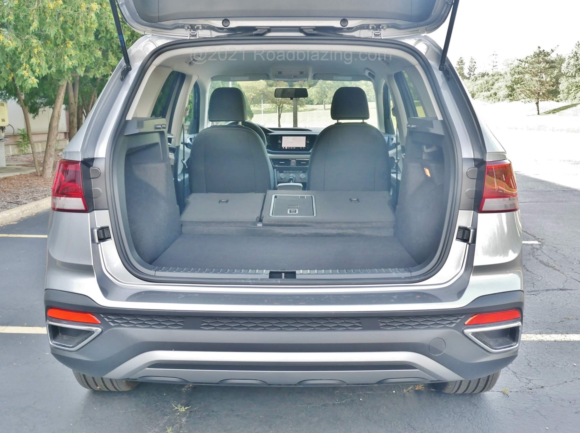 2022 Volkswagen Taos SE 4Motion: low load floor, tall opening makes this small CUV more useful than a Golf.