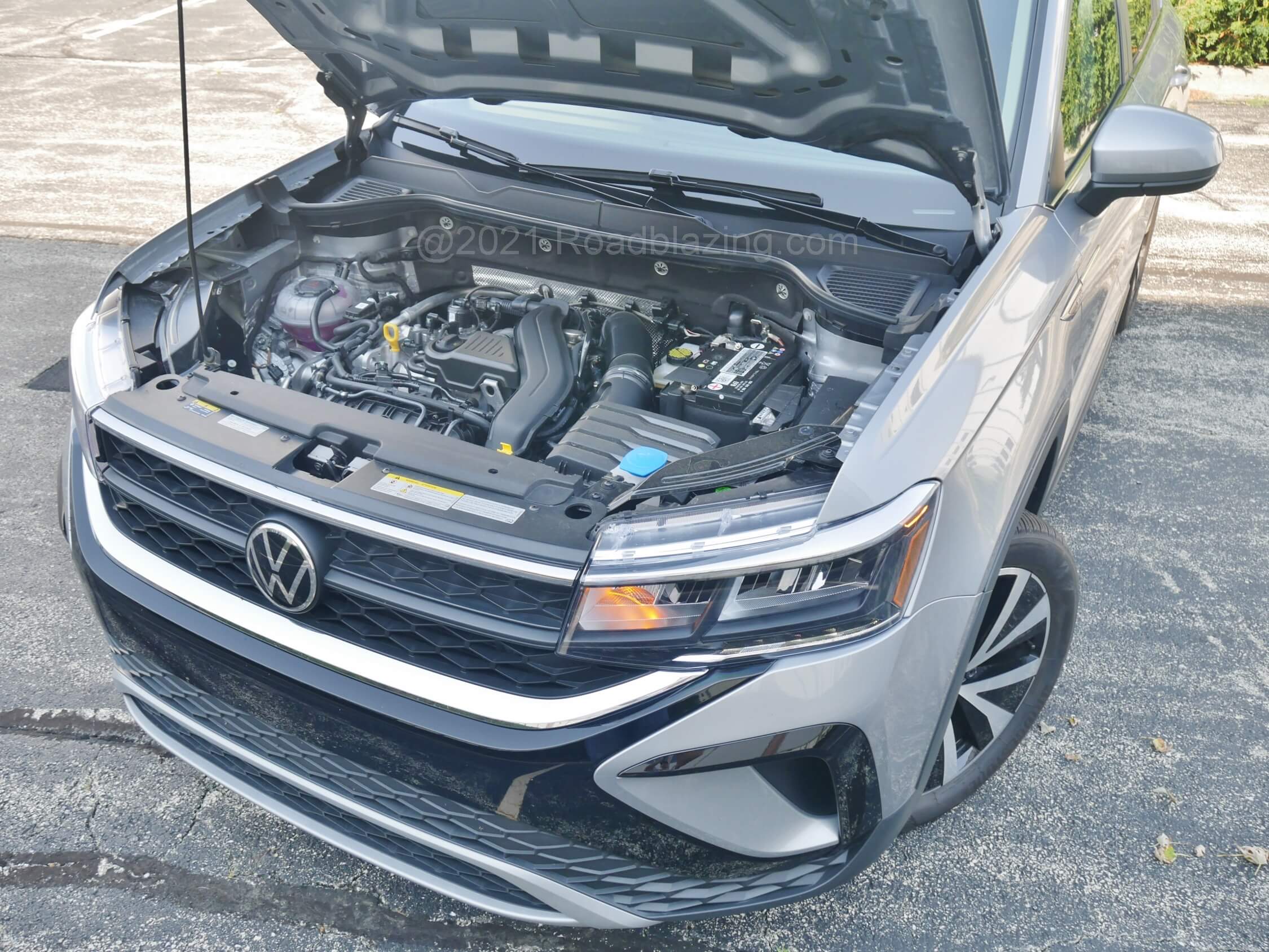 2022 Volkswagen Taos SE 4Motion: 100 cc > than Jetta's EA211 this gas I-4 = 158 hp + 184 lb-ft mated to a 7-speed DCT for 29 mpg