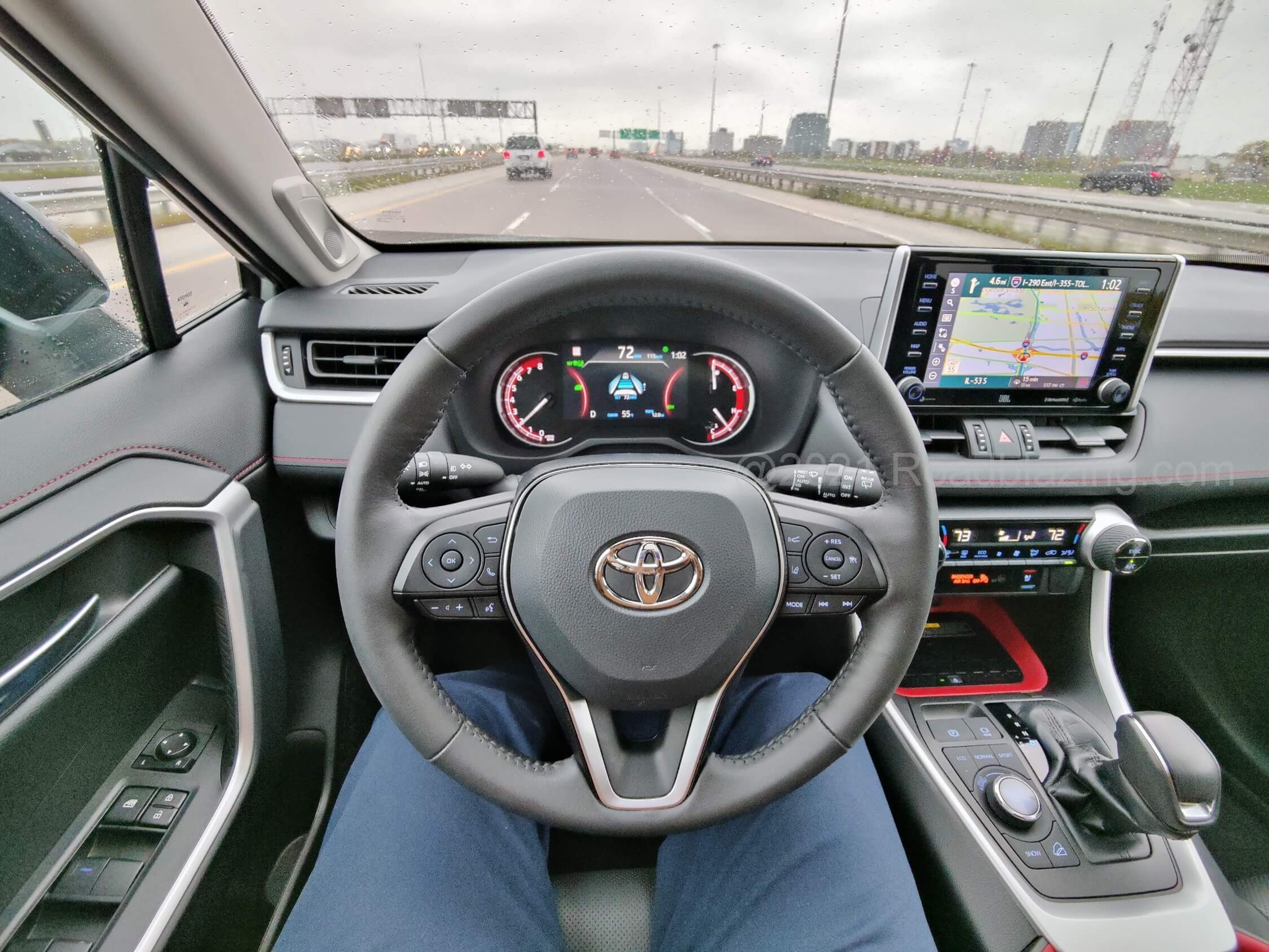 2021 Toyota RAV4 TRD Off Road: available 8.0" tri-pane infotainment touch LCD display w/ cloud native navigation