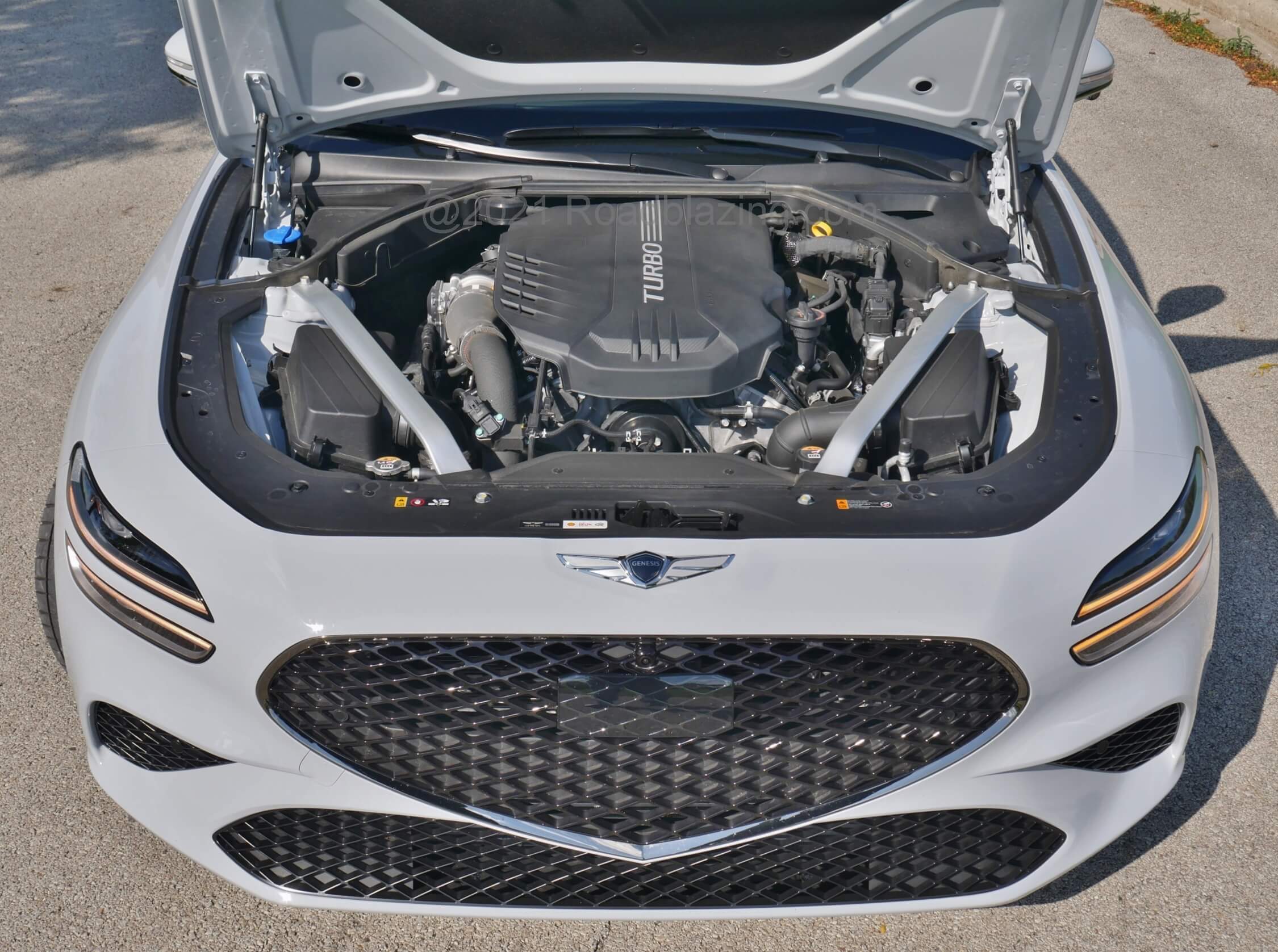 2022 Genesis G70 3.3T Sport: 365 hp + 376 lb-ft performance car muscle with a bark + authoritative 8-speed slushbox gains new Sport Plus launch control drive mode