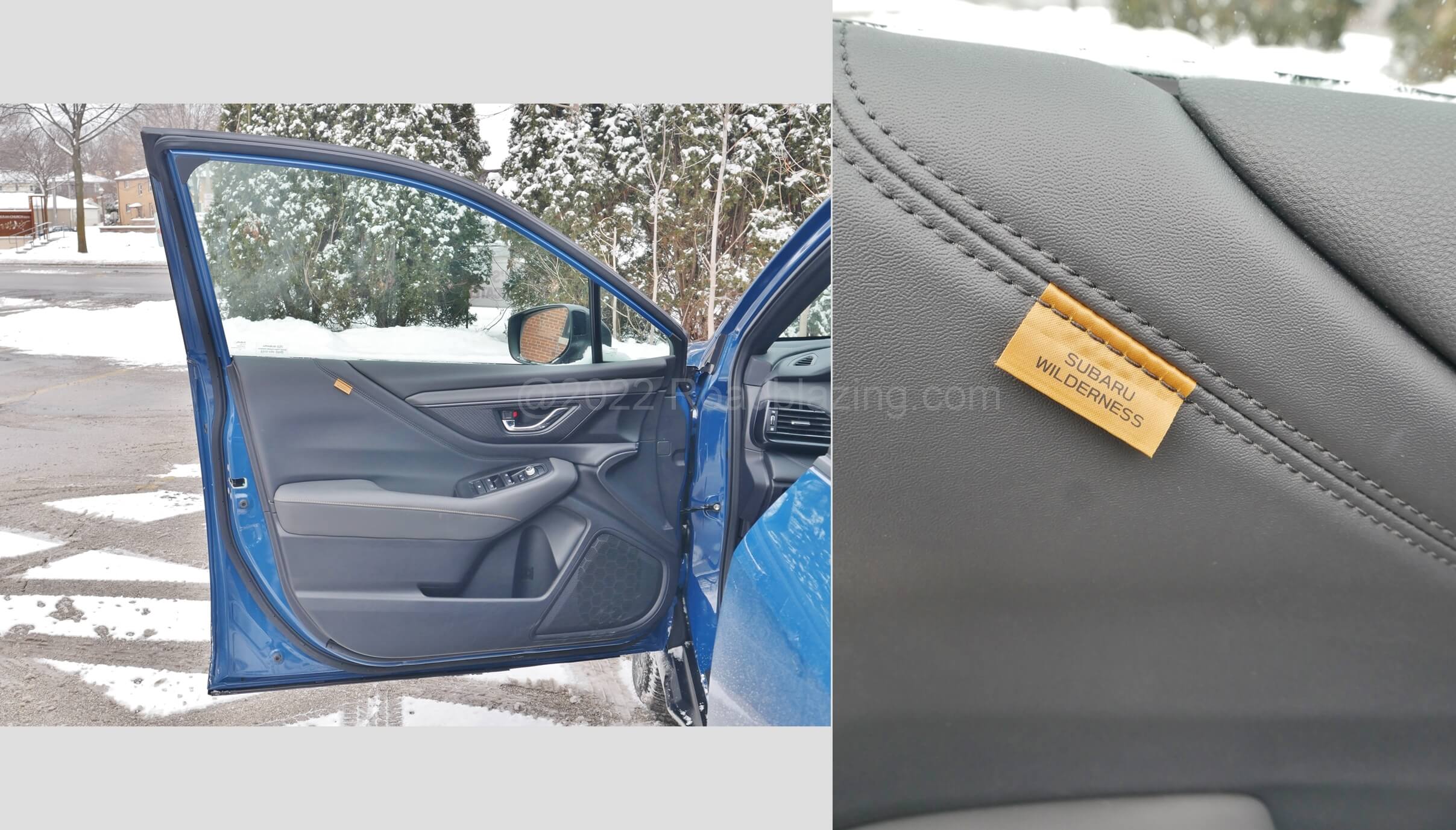 2022 Subaru Outback Wilderness: "WILD" front door panel tags