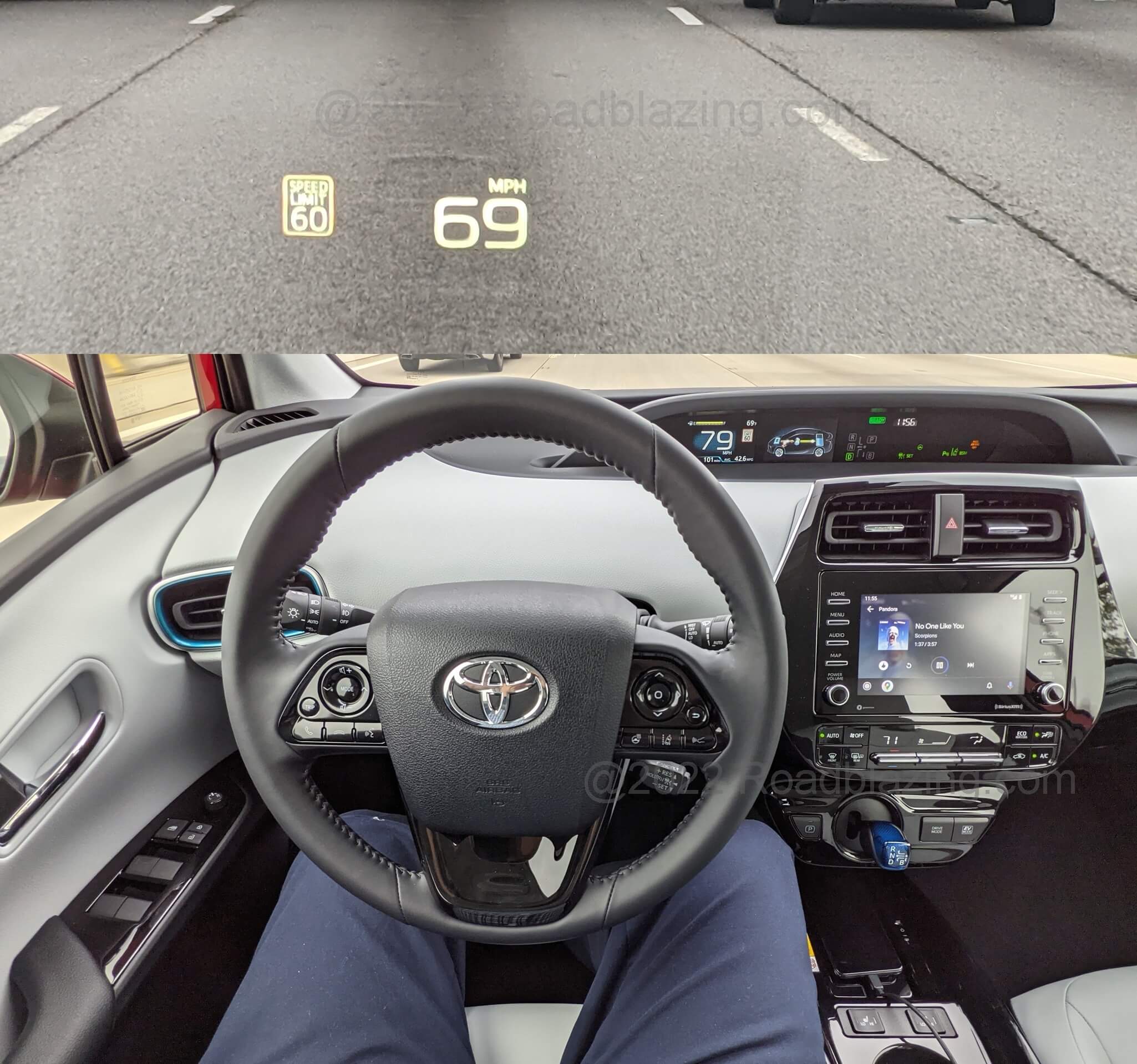 2022 Toyota Prius XLE AWD-e: available heads up display enhanced ADAS semi-autonomy
