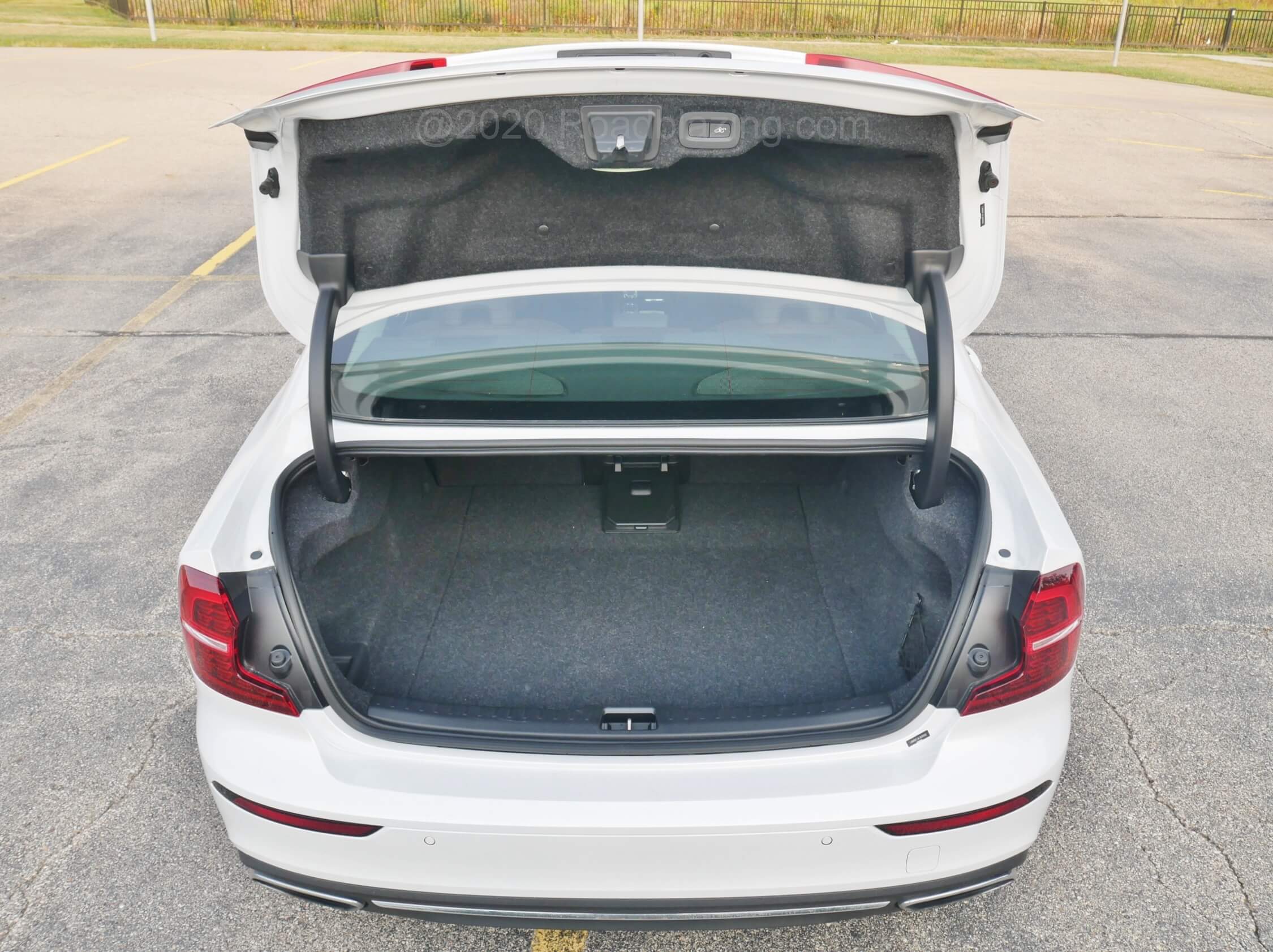 2020 Volvo S60 T8 AWD PHEV: decent sized trunk compromised by higher load sill and lack of folding rear seatbacks