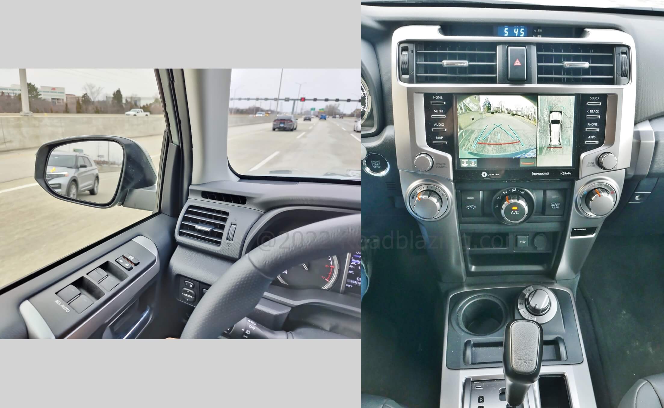 2022 Toyota 4Runner TRD Sport 4x4: SafetySense P enhanced w/ blind spot & rear cross traffic warning, surround camera w/ park warning F+R