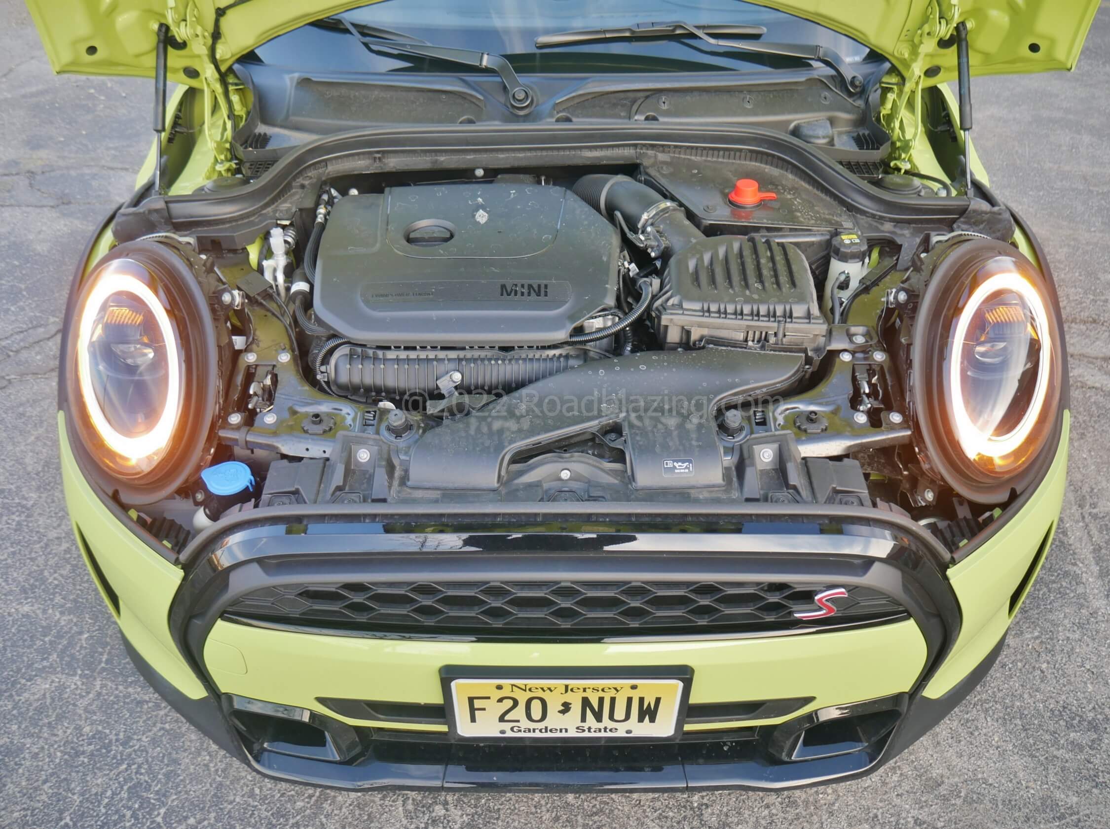 2022 MINI Cooper S Convertible: B48A20M1 turbo gas I-4 = 189 hp, 206 lb-ft, 28 MPG and fun exhaust pops
