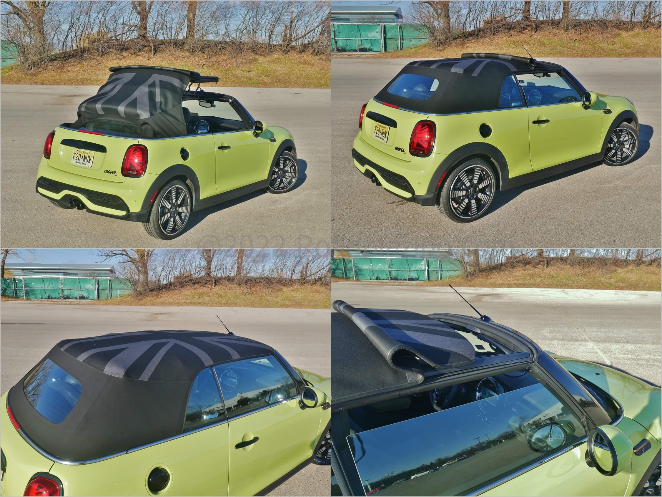 2022 MINI Cooper S Convertible: one touch (held) power soft top operation