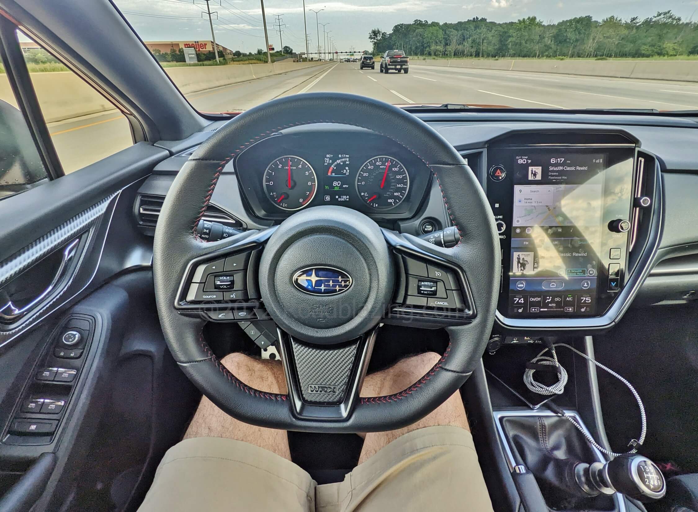 2022 Subaru WRX Premium: D-shaped steering wheel