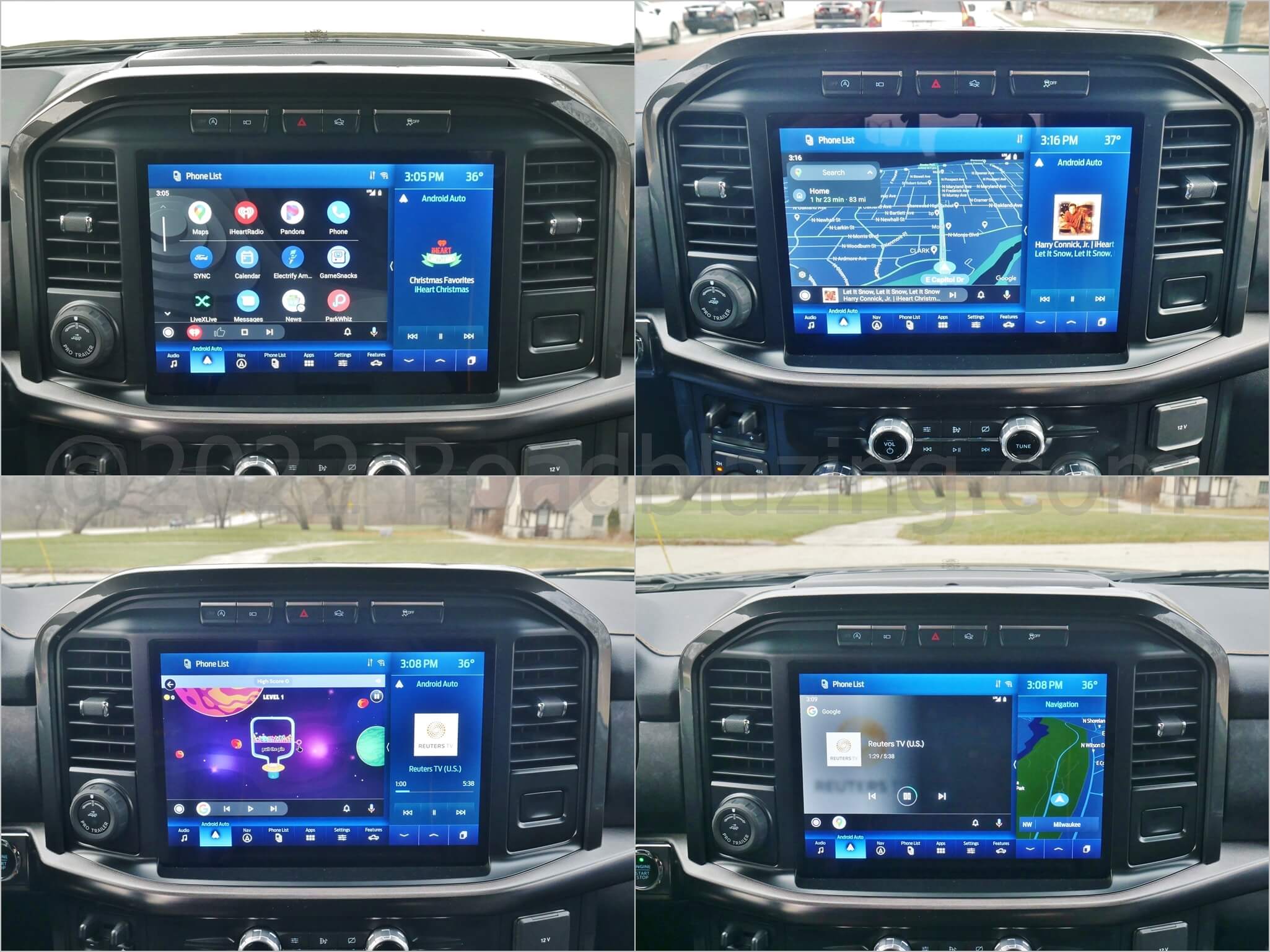 2021 Ford F-150 SuperCrew Tremor 4x4: Android Auto (& Apple CarPlay) wired phone projection