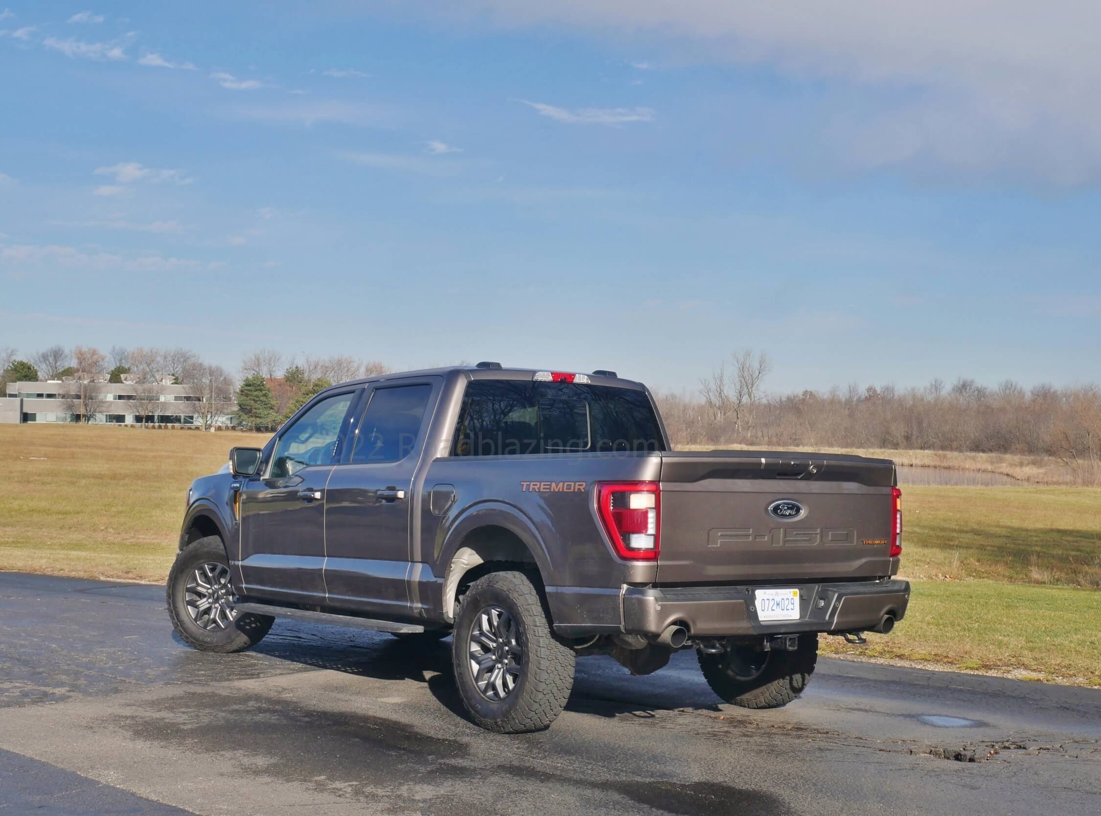 2021 Ford F-150 SuperCrew Tremor 4x4: +2.1" taller cab height, than Lariat FX-4 trim with revised bumper