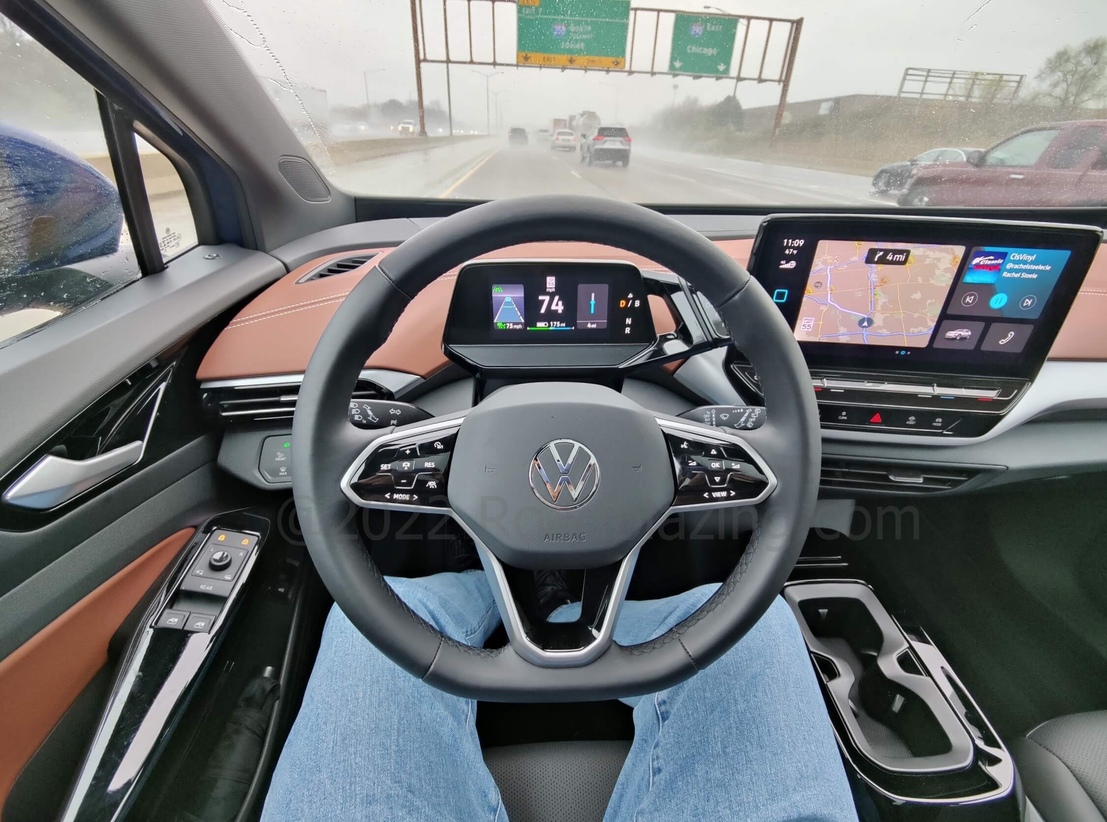 2021 Volkswagen ID.4 Pro S AWD: driving with ADAS