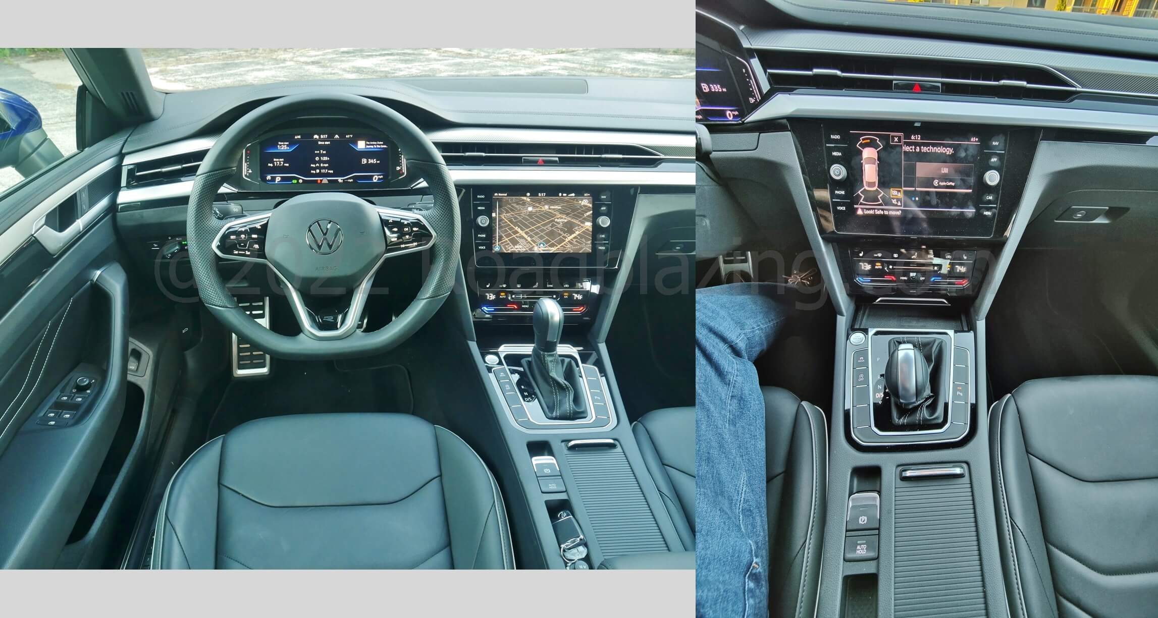2022 Volkswagen Arteon R-Line 4Motion: native navigation map viewable in 8.0" split media display or 12.3" Digital Cockpit but not simultaneously