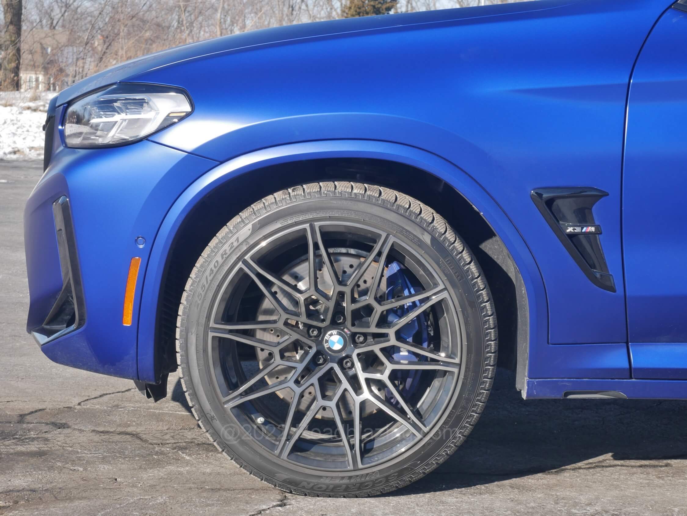 2022 BMW X3 M Competition xDrive: Mammoth rollers issue some ride jitter if not harshness, in the softest variable damping setting.