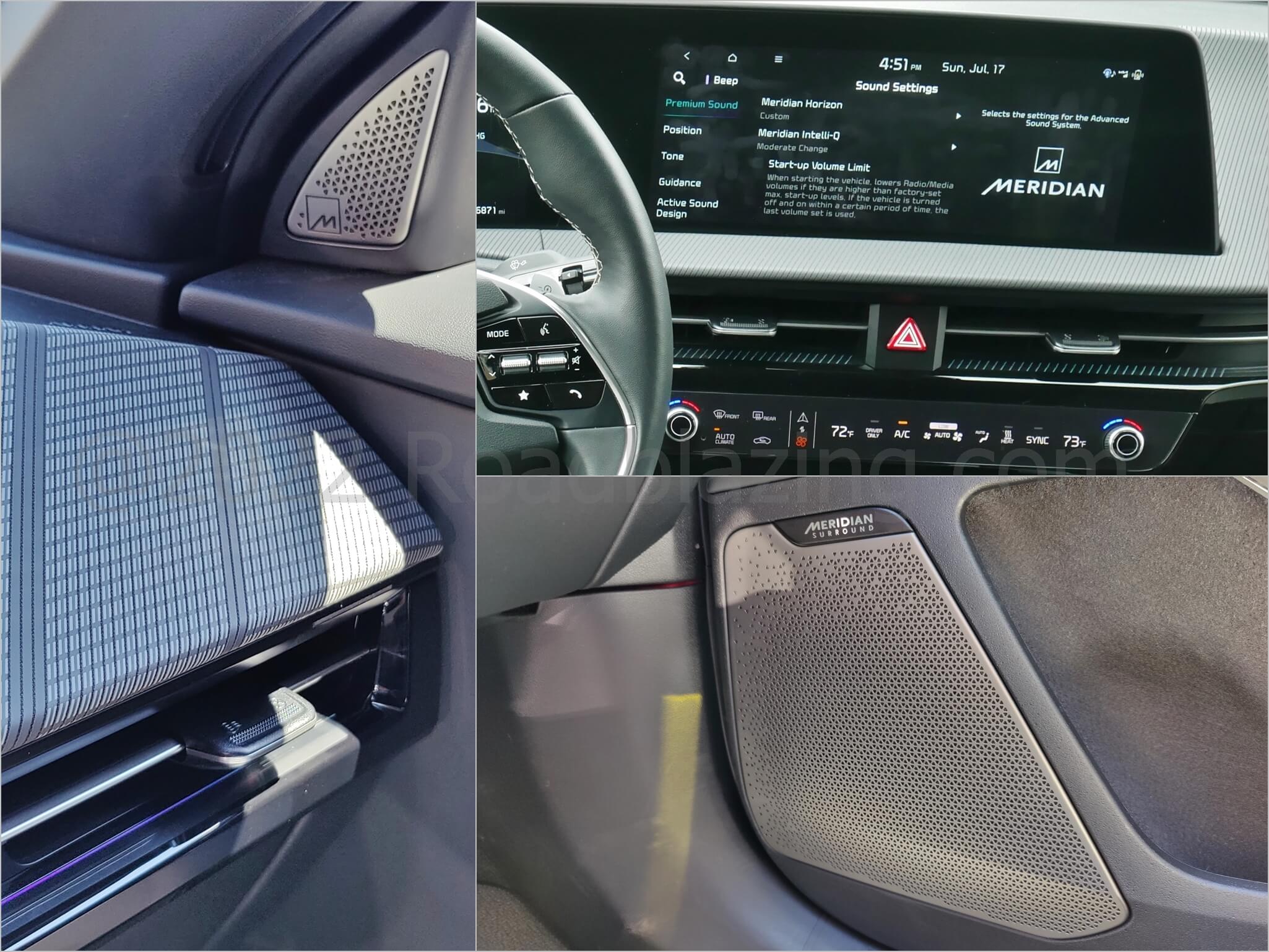 2022 Kia EV6 GT-Line AWD: British Meridian branded premium audio