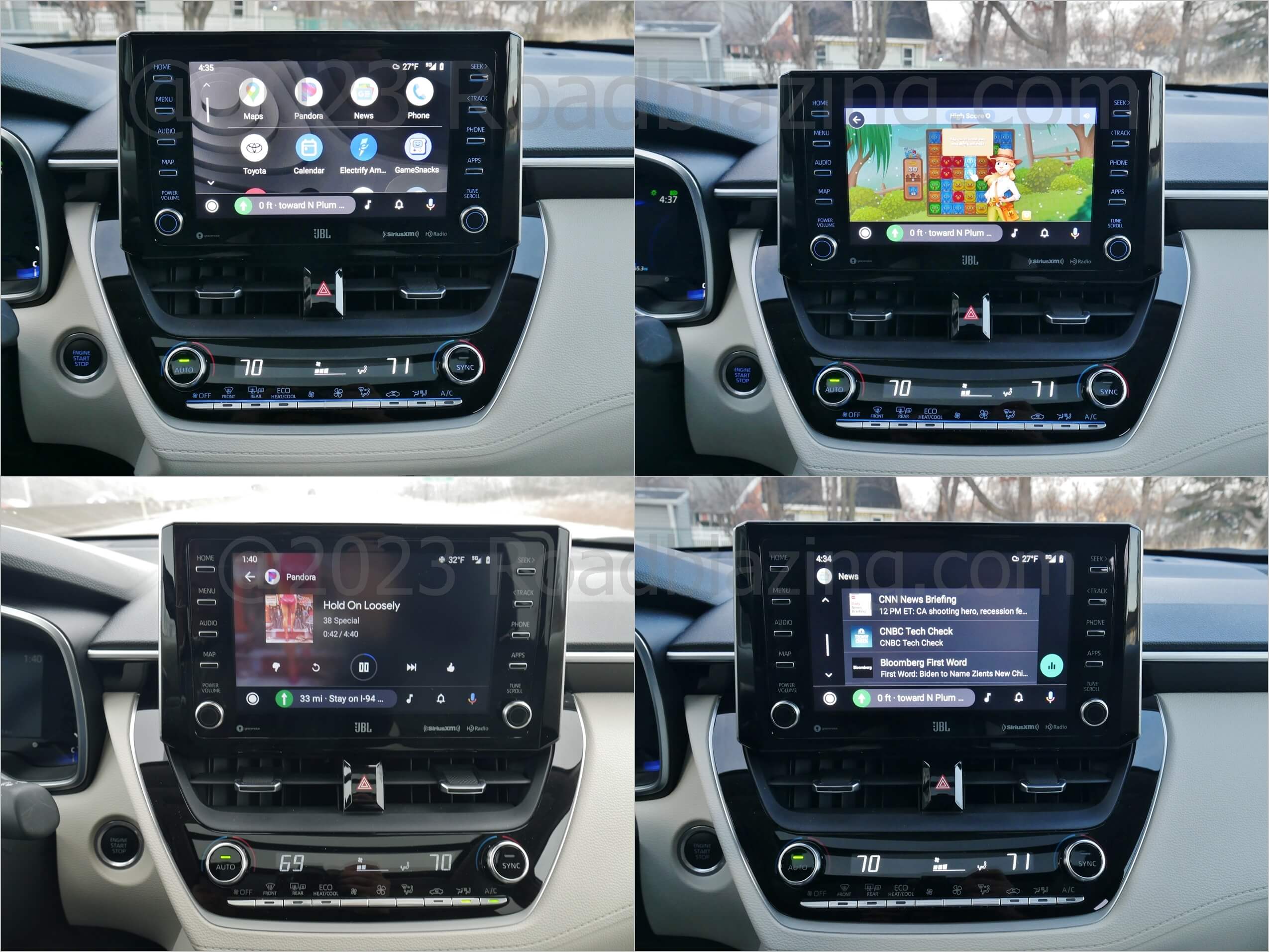 2022 Toyota Corolla Cross XLE AWD: Android Auto phone projection entertainment apps