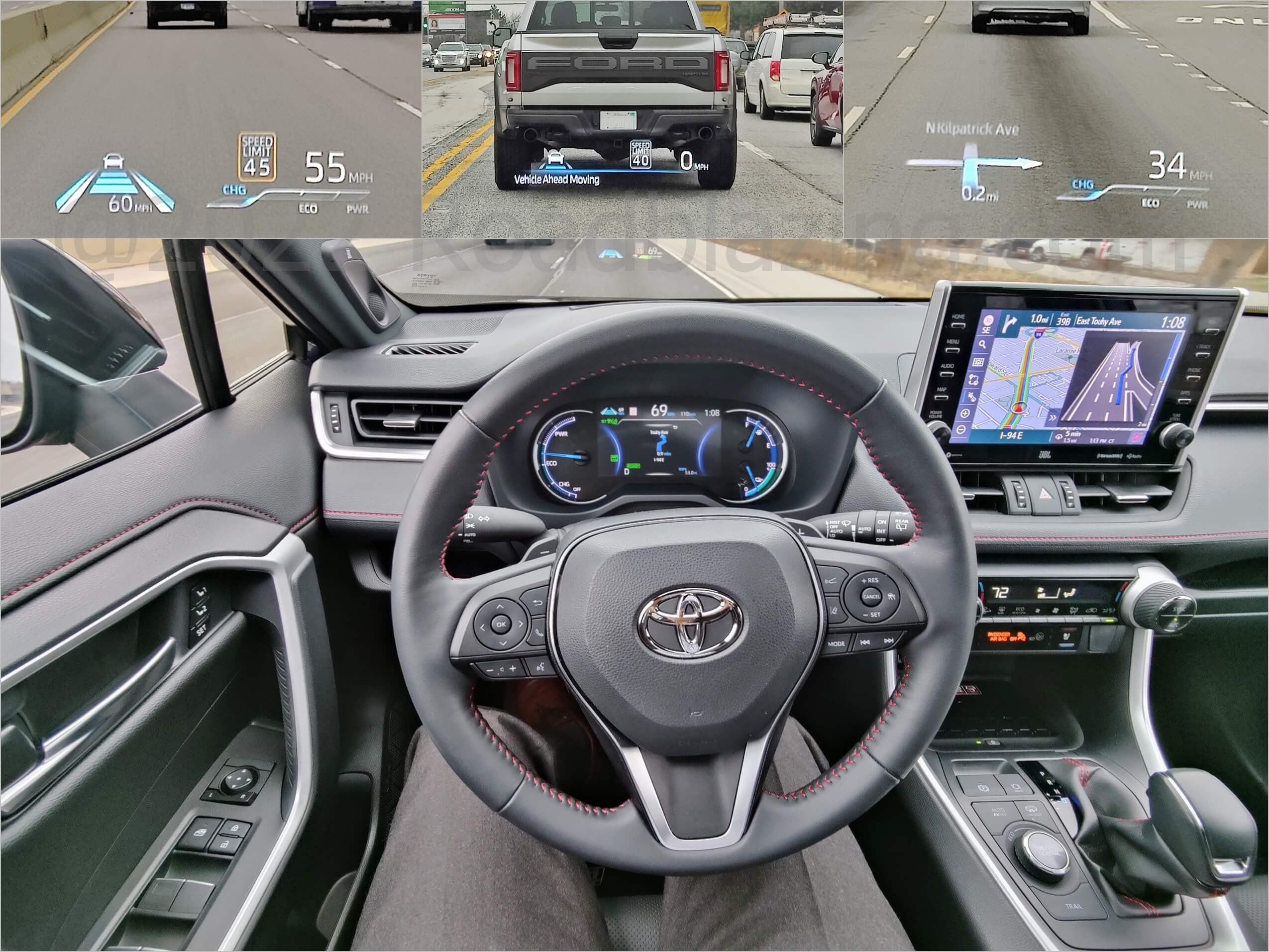 2022 Toyota RAV4 Prime XLE AWD PHEV: cloud sourced GPS navigation & Level 2.0 autonomous driving assistance