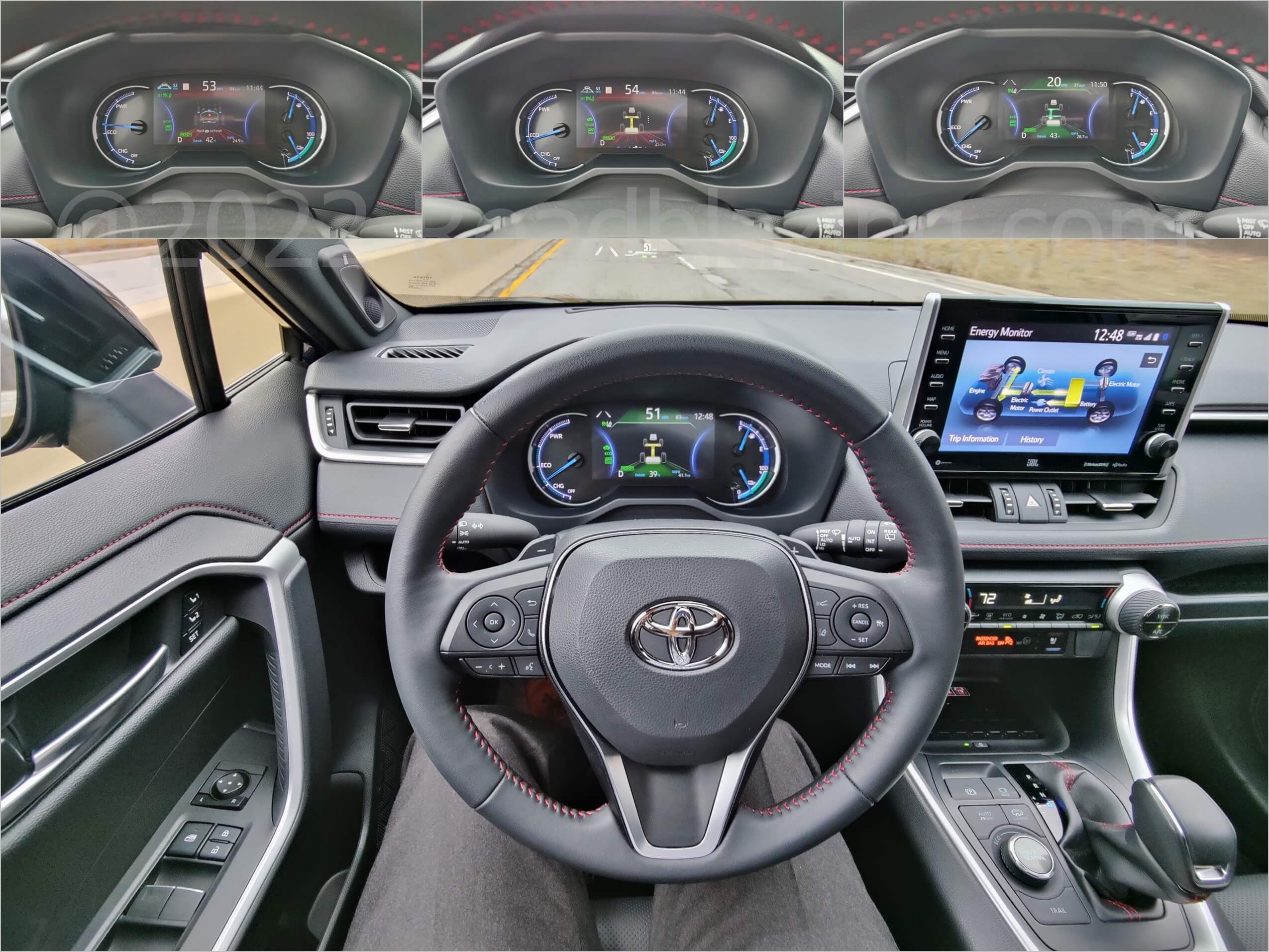 2022 Toyota RAV4 Prime XLE AWD PHEV: Power flow displays