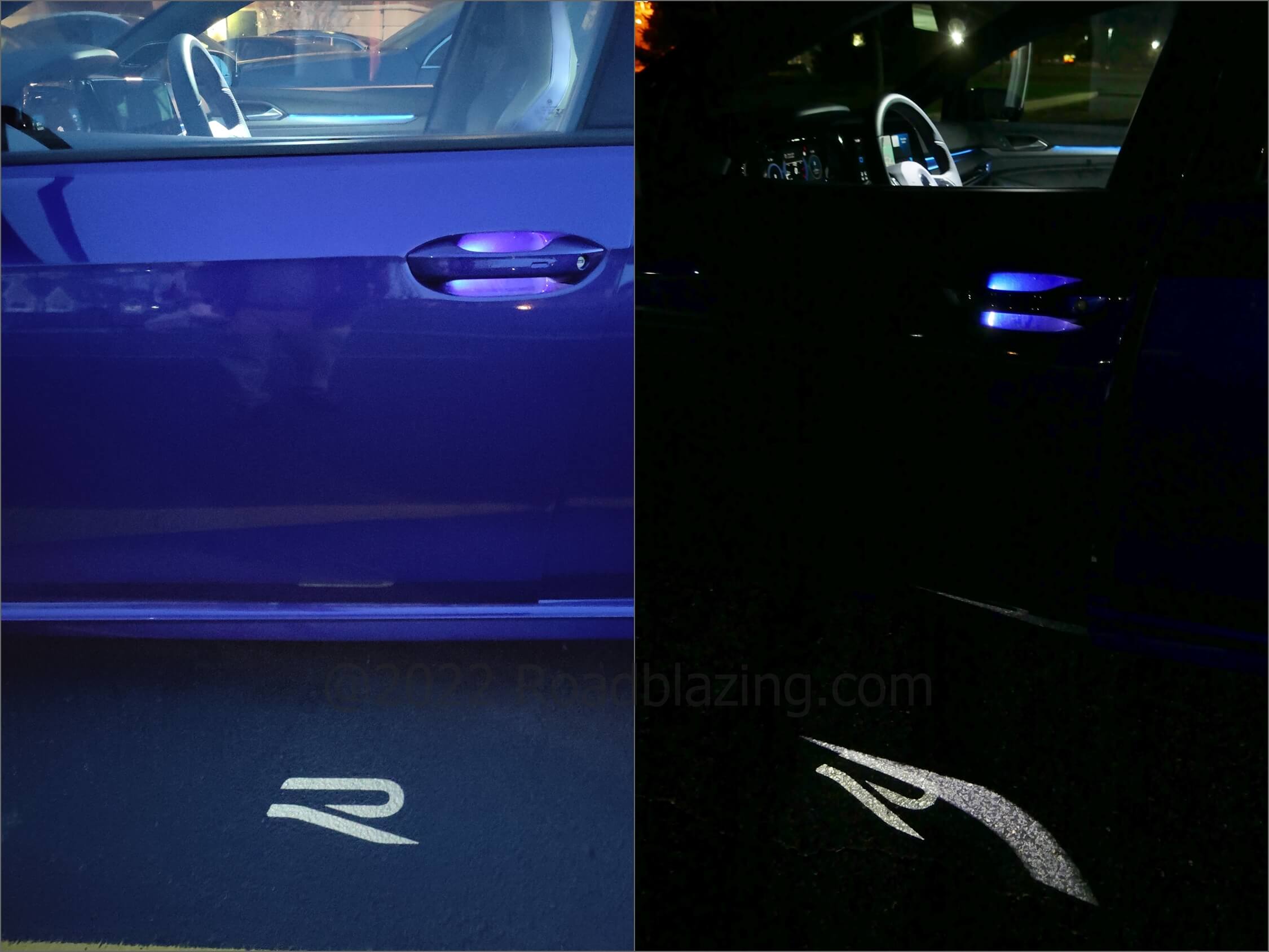 2022 Volkswagen Golf R: "R" logo puddle lamps