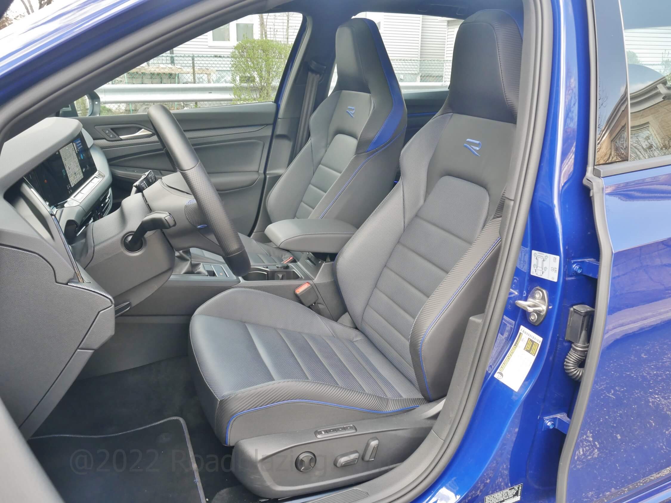 2022 Volkswagen Golf R: power adjusting heated & cooled supportive leather sport bucket seats w/ heated steering wheel