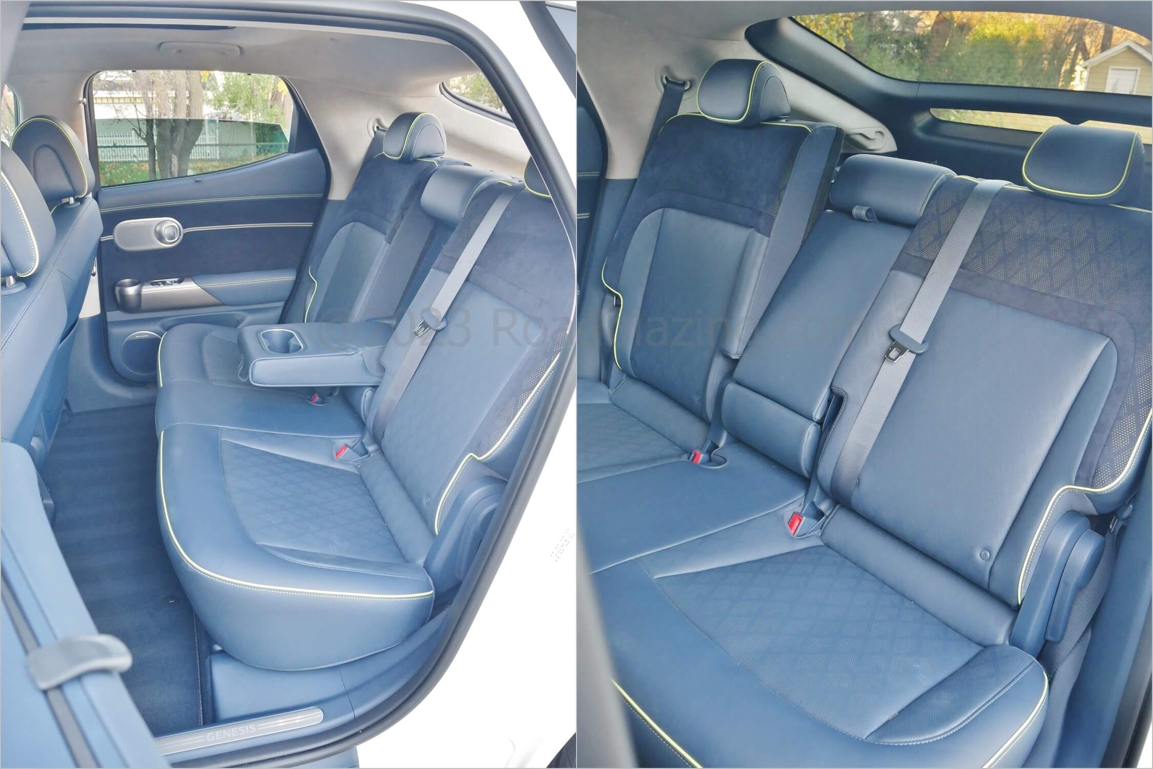 2022 Genesis GV60 Performance AWD EV: 60/40% split reclining 2nd Row seats