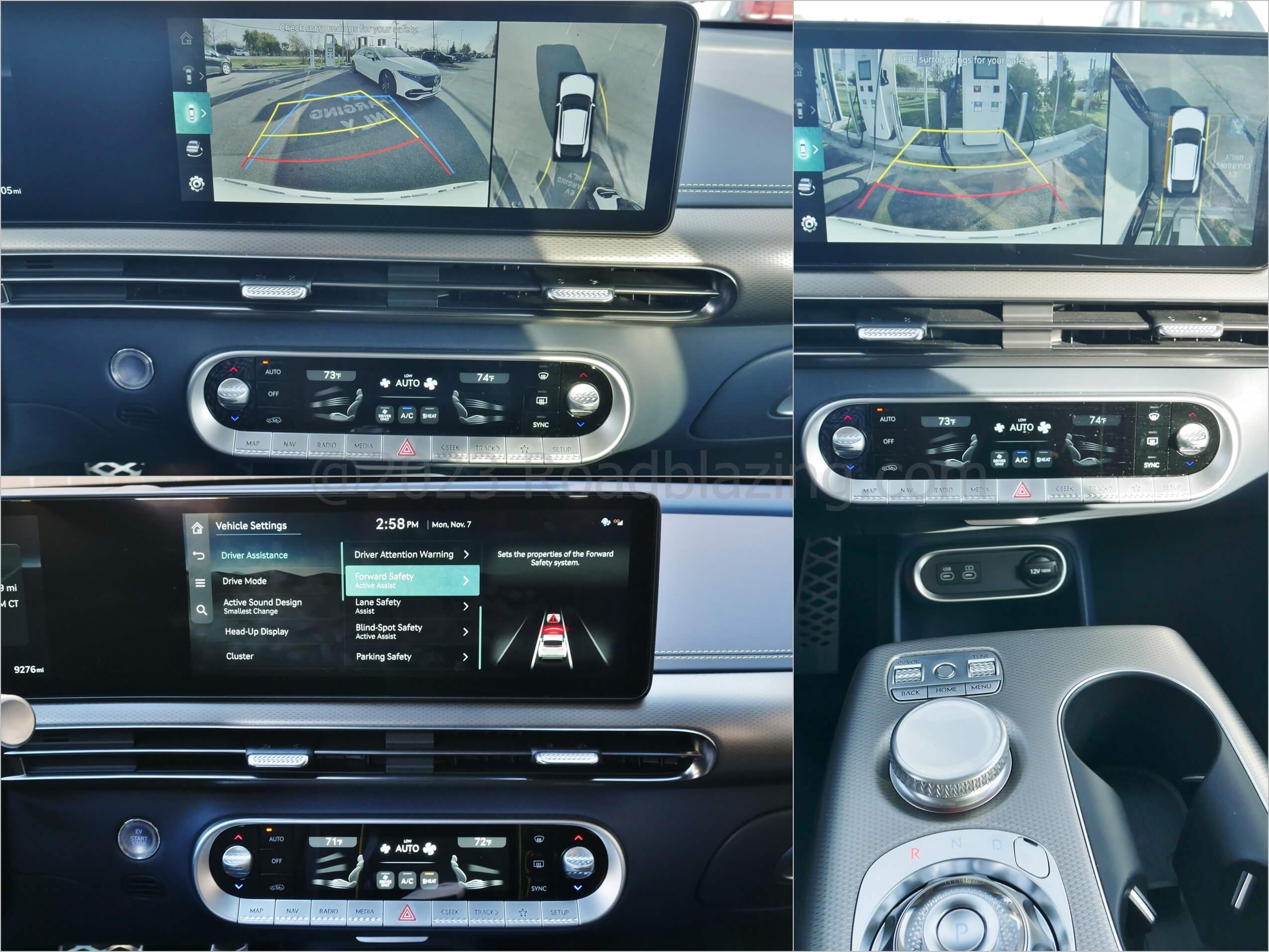 2022 Genesis GV60 Performance AWD EV: ADAS settings + surround camera & sonar park assist