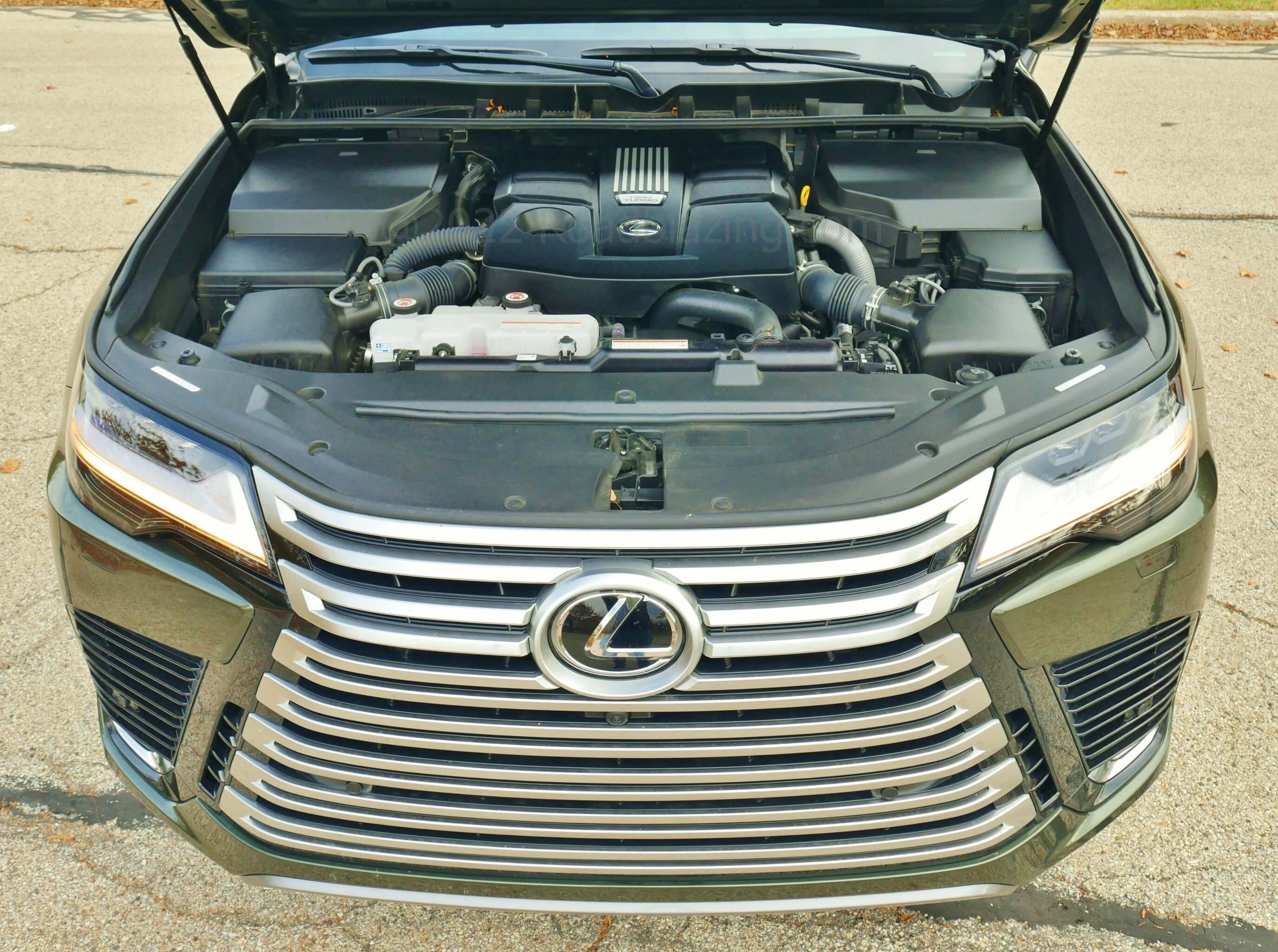 2022 Lexus LX 600 Ultra Luxury: flagship sedan's twin turbo V-6 powerplant transplanted along with 10-speed automatic transmission