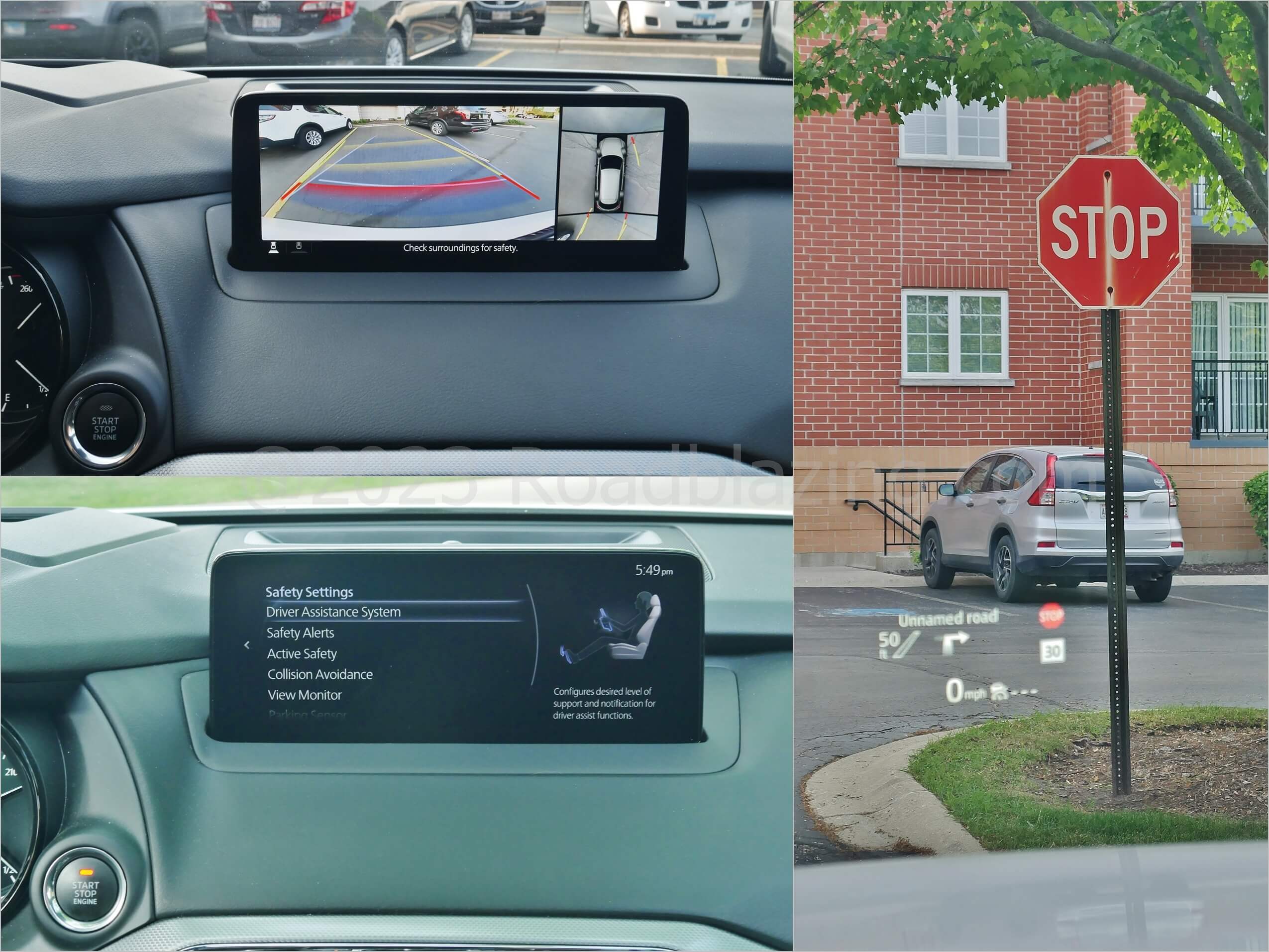 2023 Mazda CX-9 Signature AWD: full ADAS suite adds 360 deg. surround camera