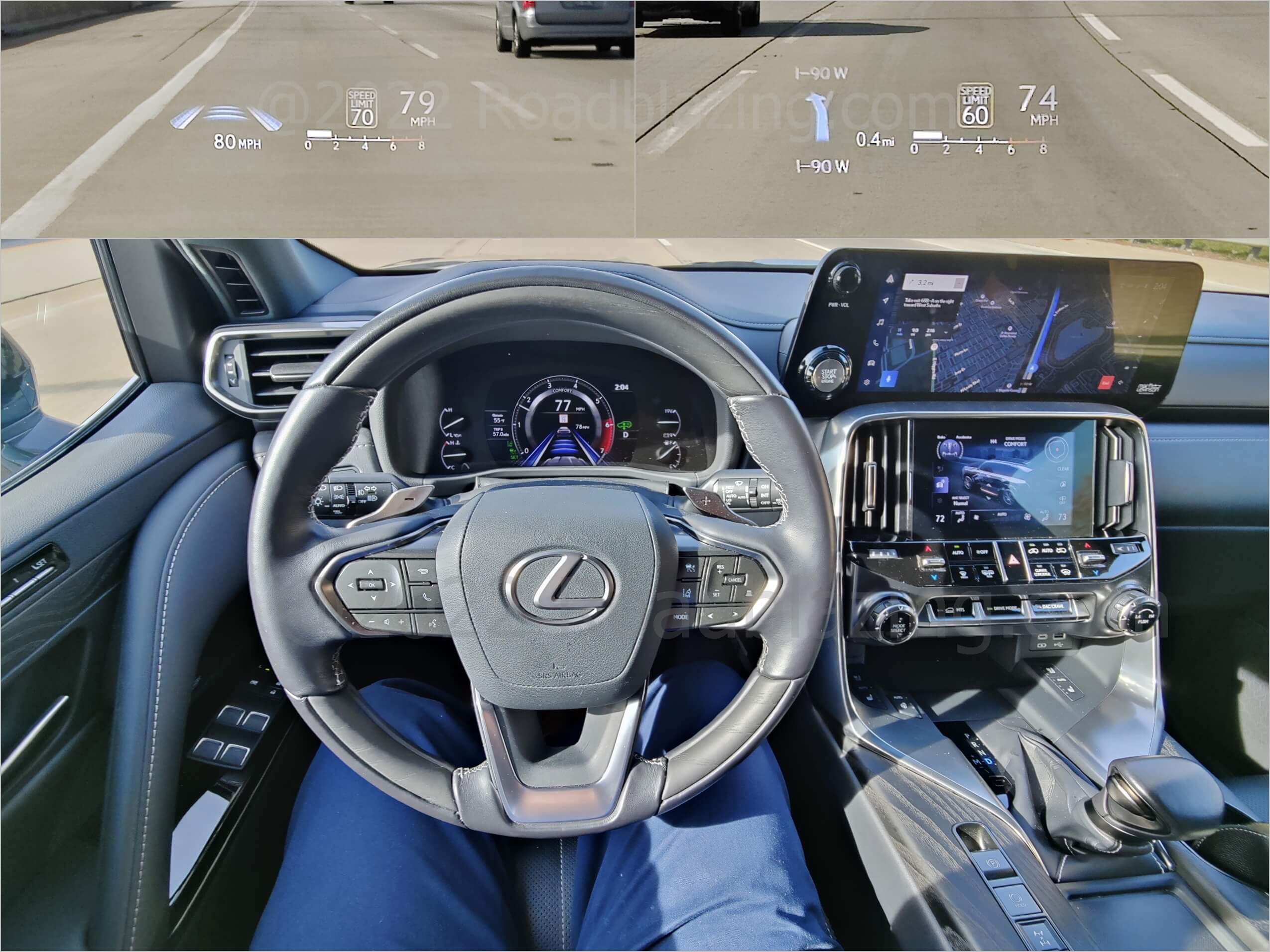 2022 Lexus LX 600 Ultra Luxury: 10.0" HUD