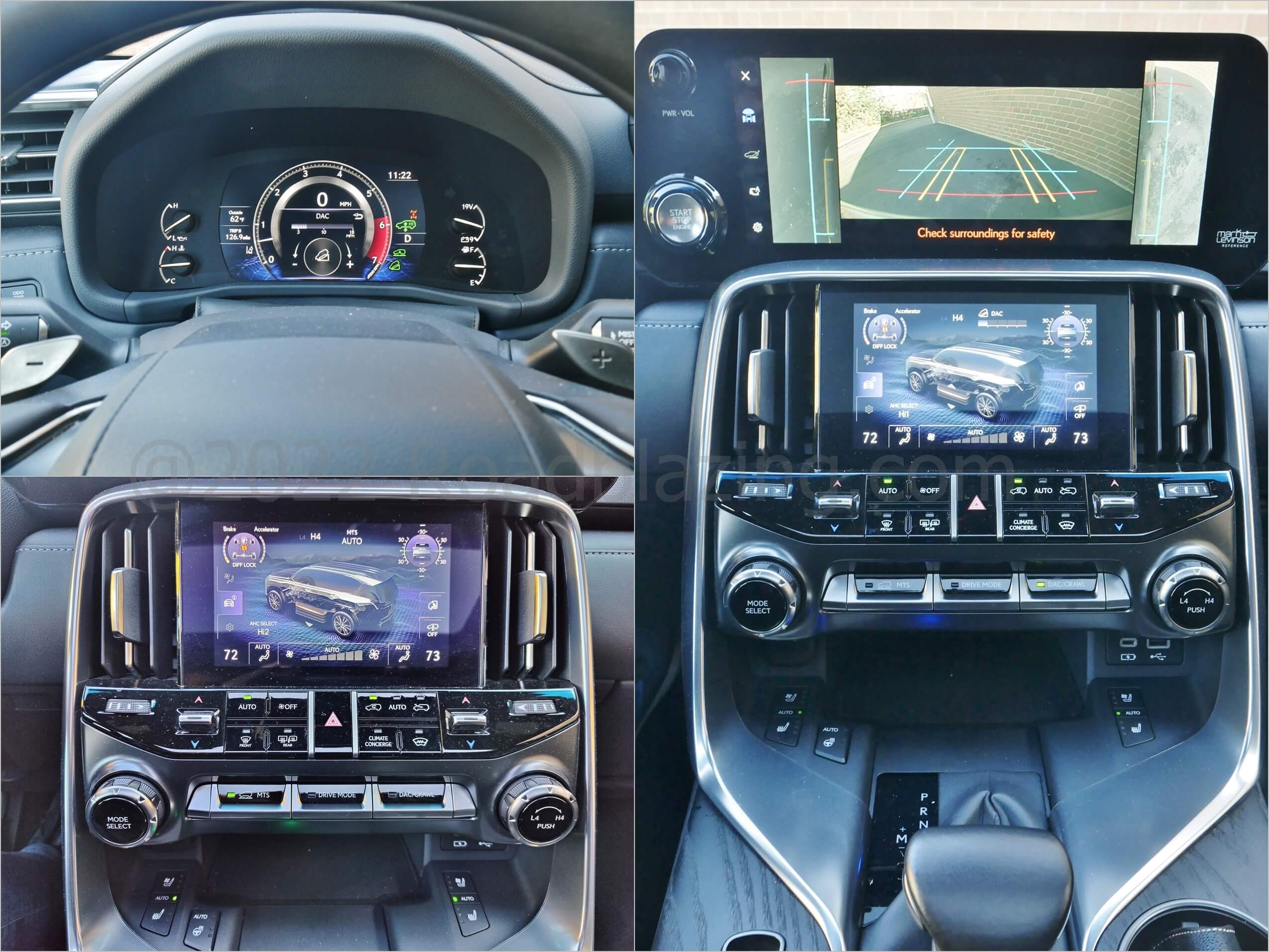 2022 Lexus LX 600 Ultra Luxury: off-road assistance + multi-terrain monitor