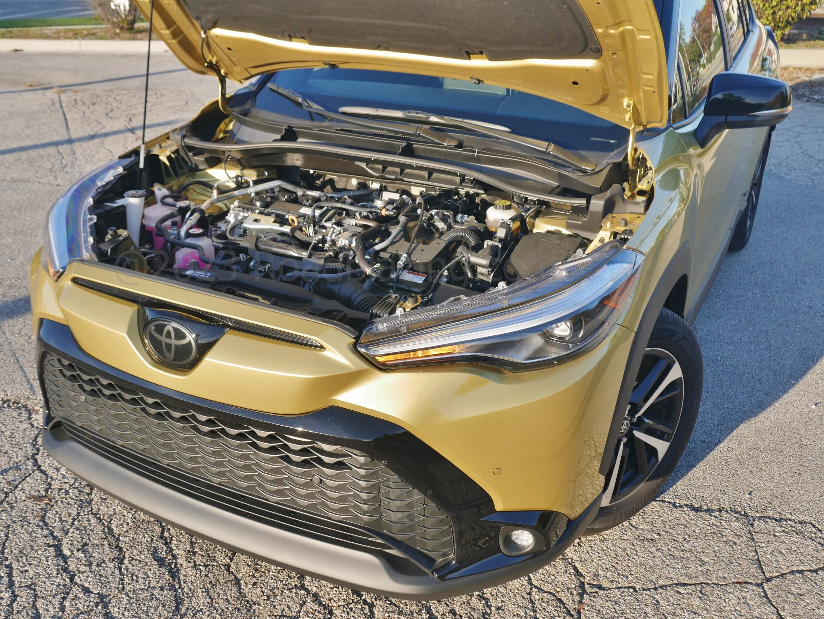 2023 Toyota Corolla Cross Hybrid XSE AWD: 2.0L twin cam gas I-4 backed by front and rear axle motors and a 0.9 kWh LiIon battery + CVT