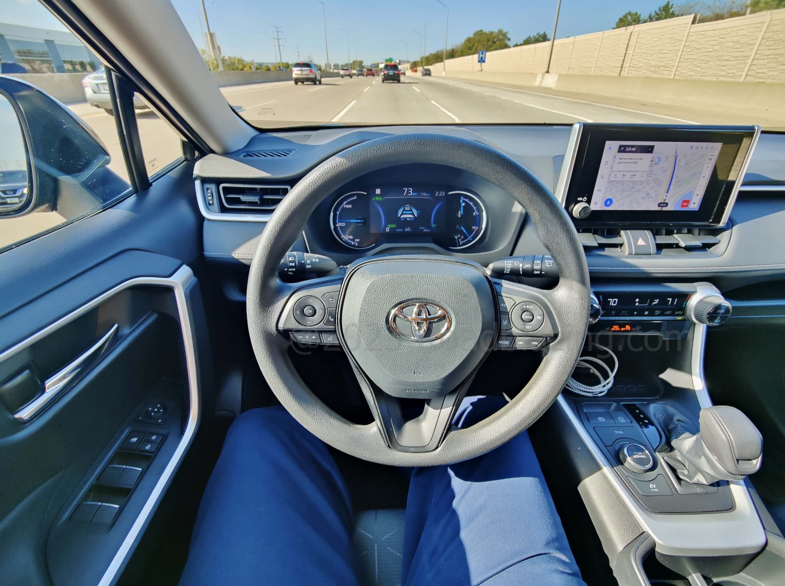 2023 Toyota RAV4 Hybrid AWD Woodland Edition: driving w/ Toyota Connected navigation
